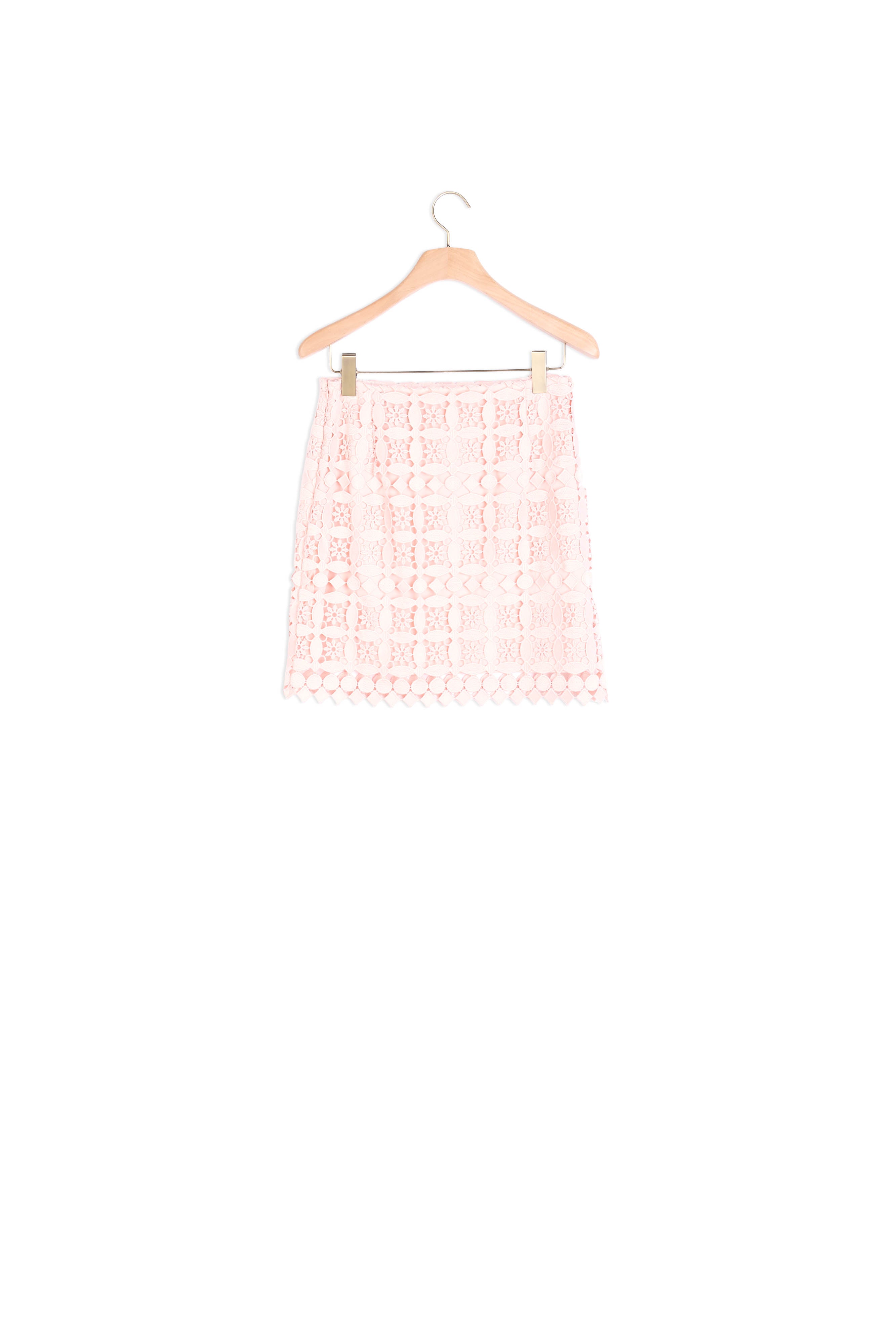 Jupe courte en dentelle géométrique Sandro seconde main