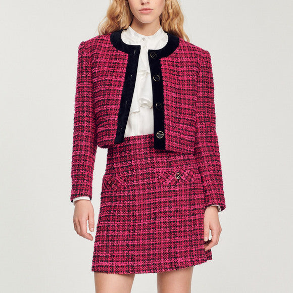 Jupe courte en tweed Sandro seconde main