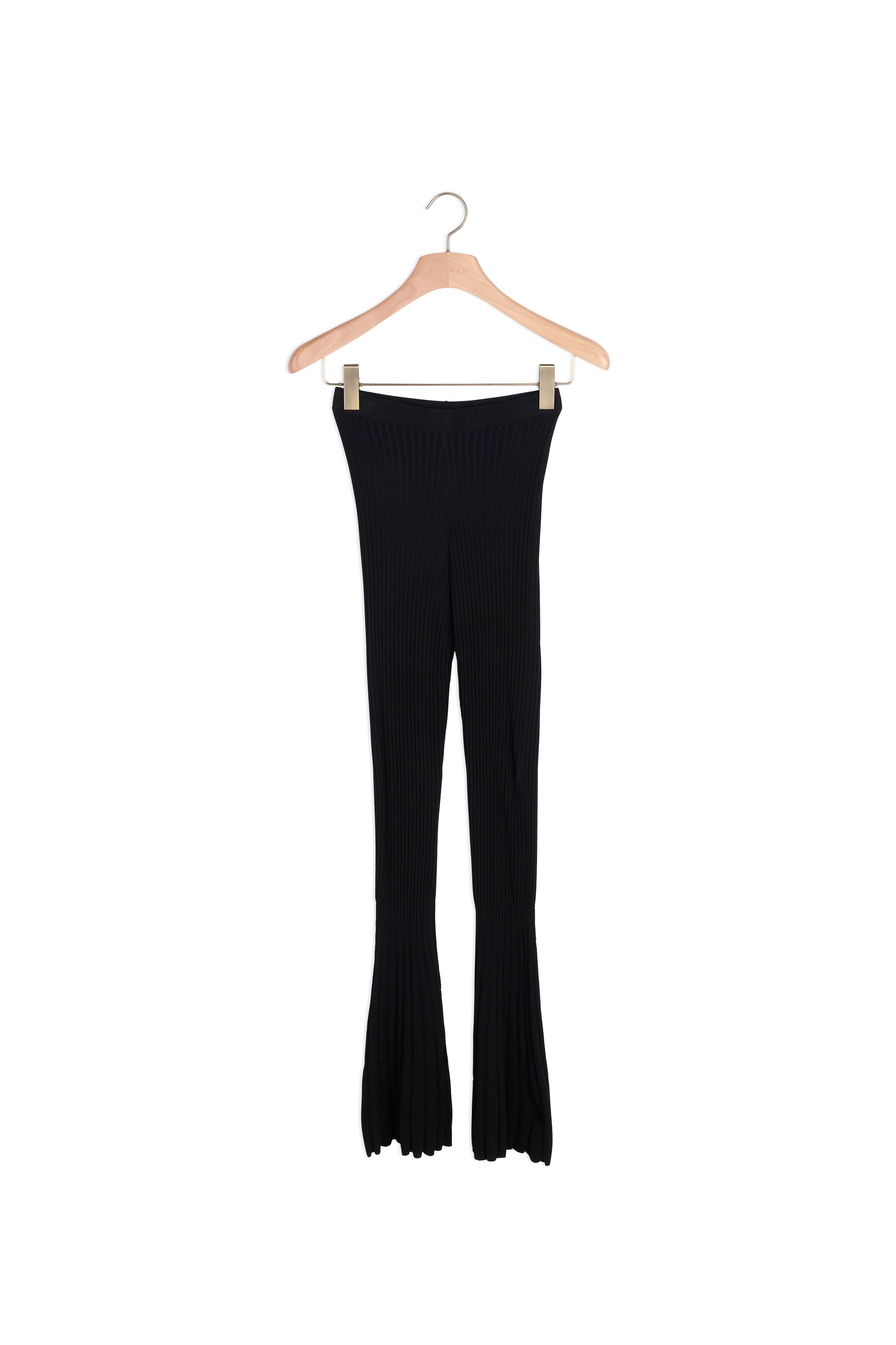 Pantalon évasé en Maille Sandro seconde main