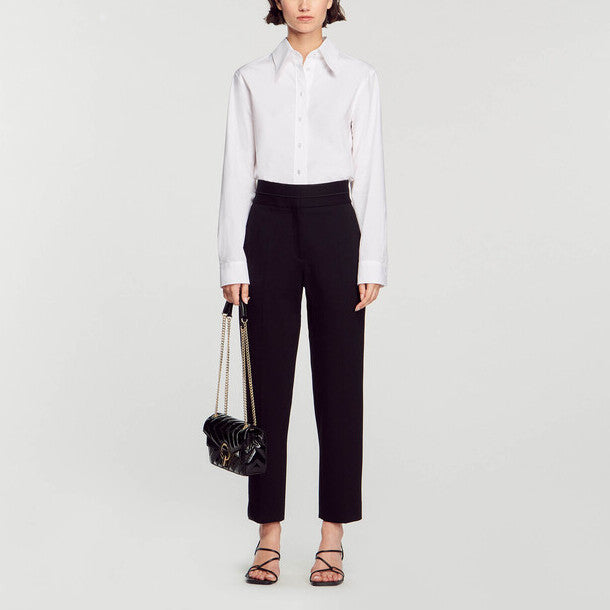 Pantalon classique taille haute Sandro seconde main