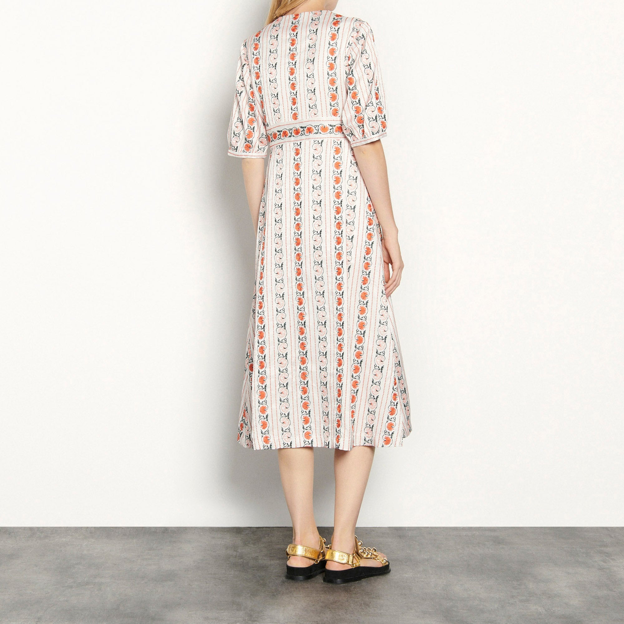 Robe longue en broderie Sandro seconde main