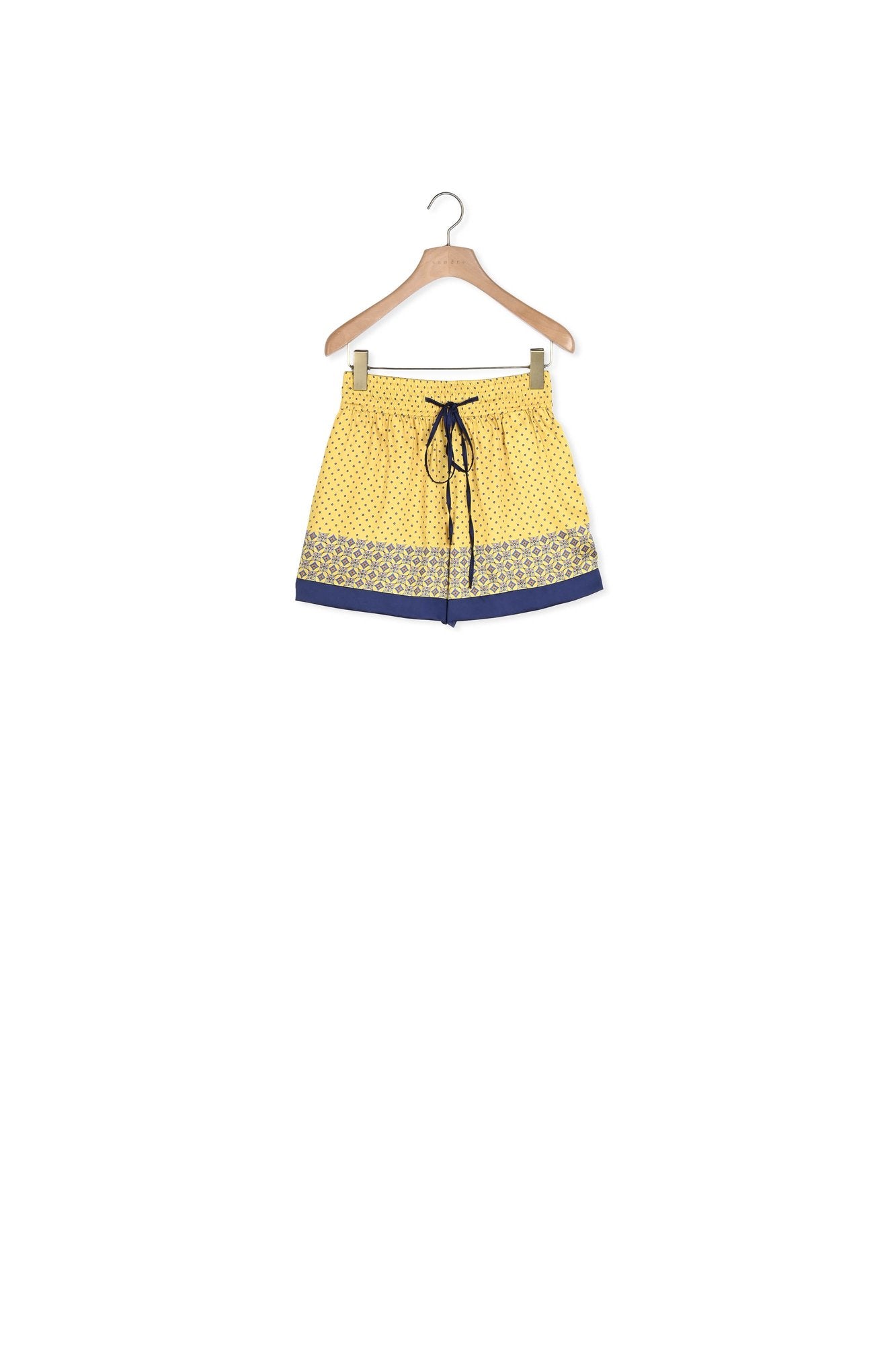 Short fluide en soie imprimée Sandro seconde main