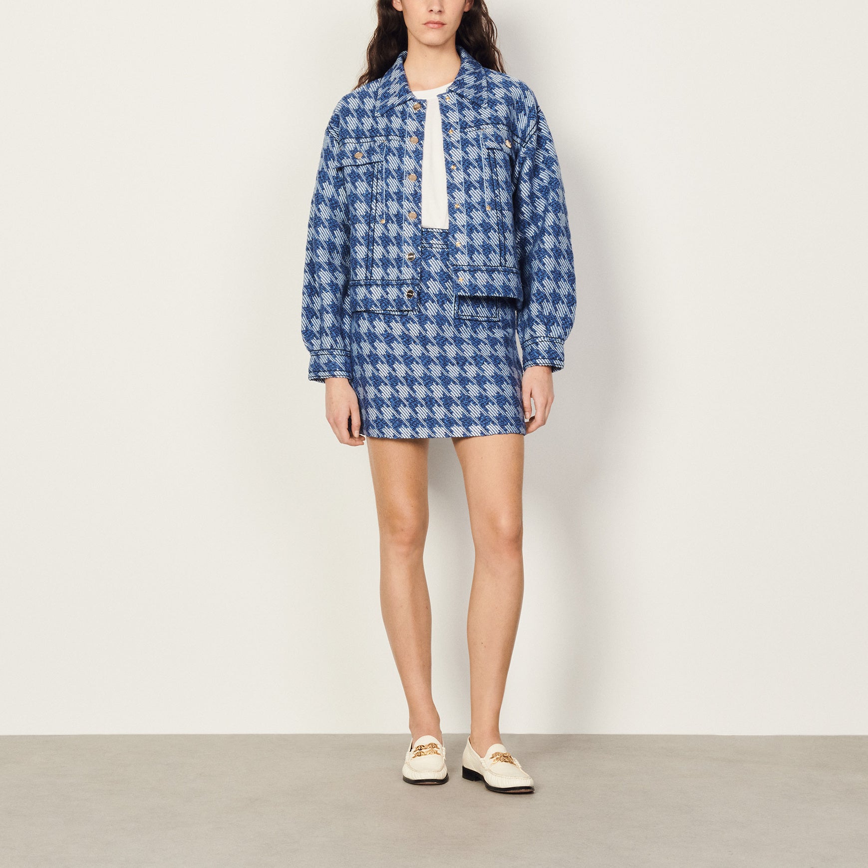 Veste pied de poule Sandro seconde main