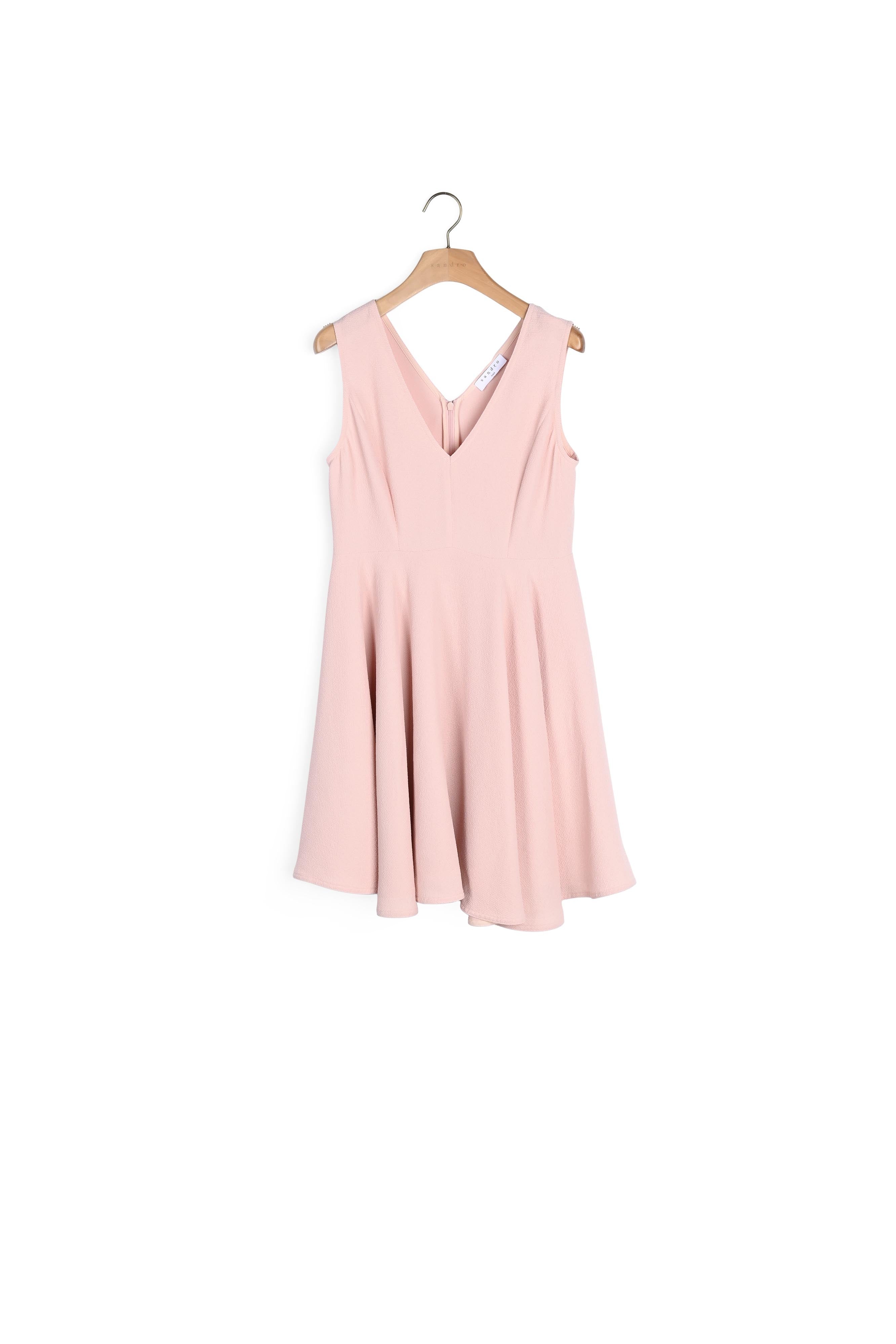 Robe vaporeuse matière gaufrée Sandro seconde main