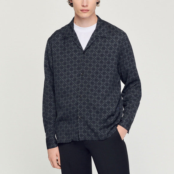 Chemise fluide à col requin Sandro seconde main