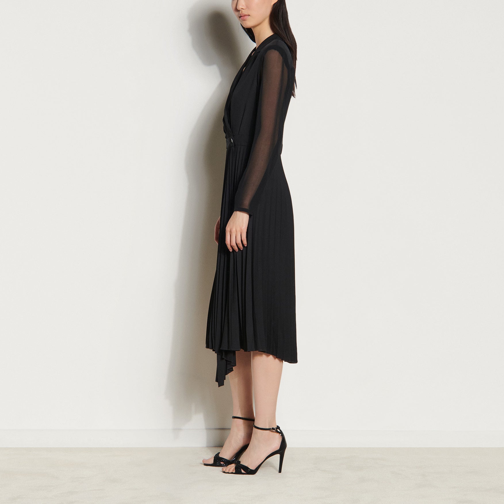 Robe bi-matière à manches longues Sandro seconde main