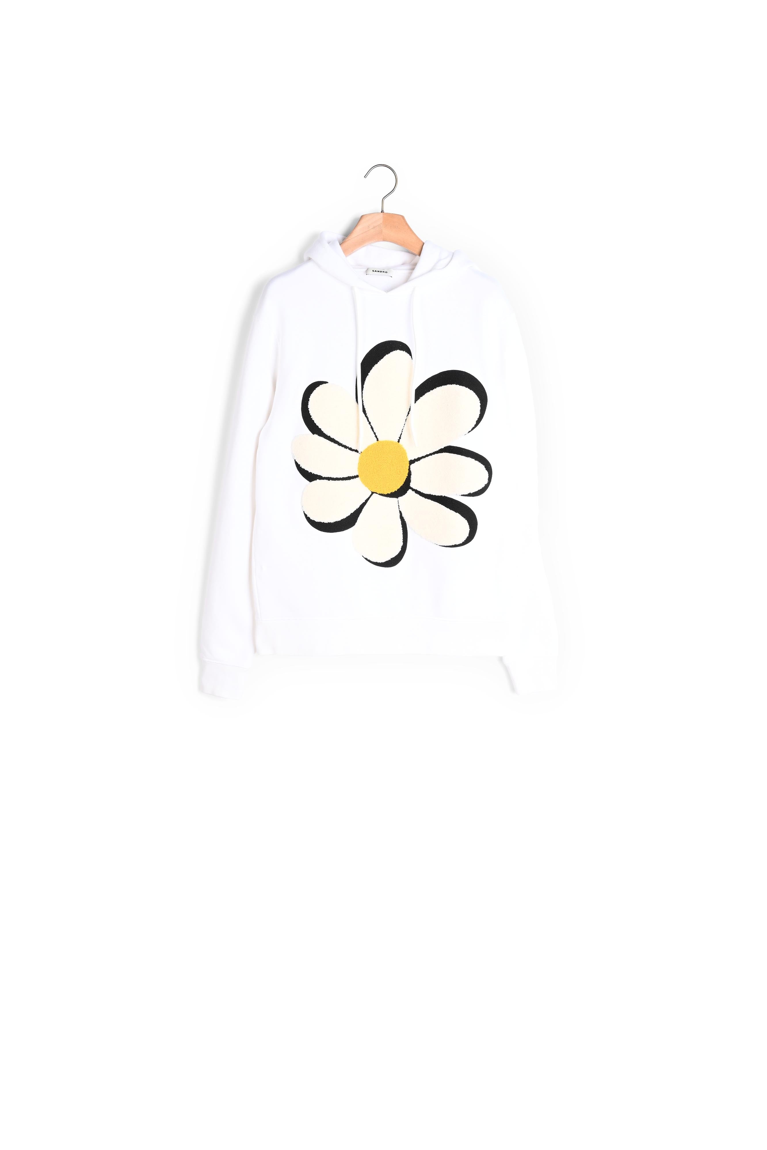Sweatshirt blanc Sandro seconde main