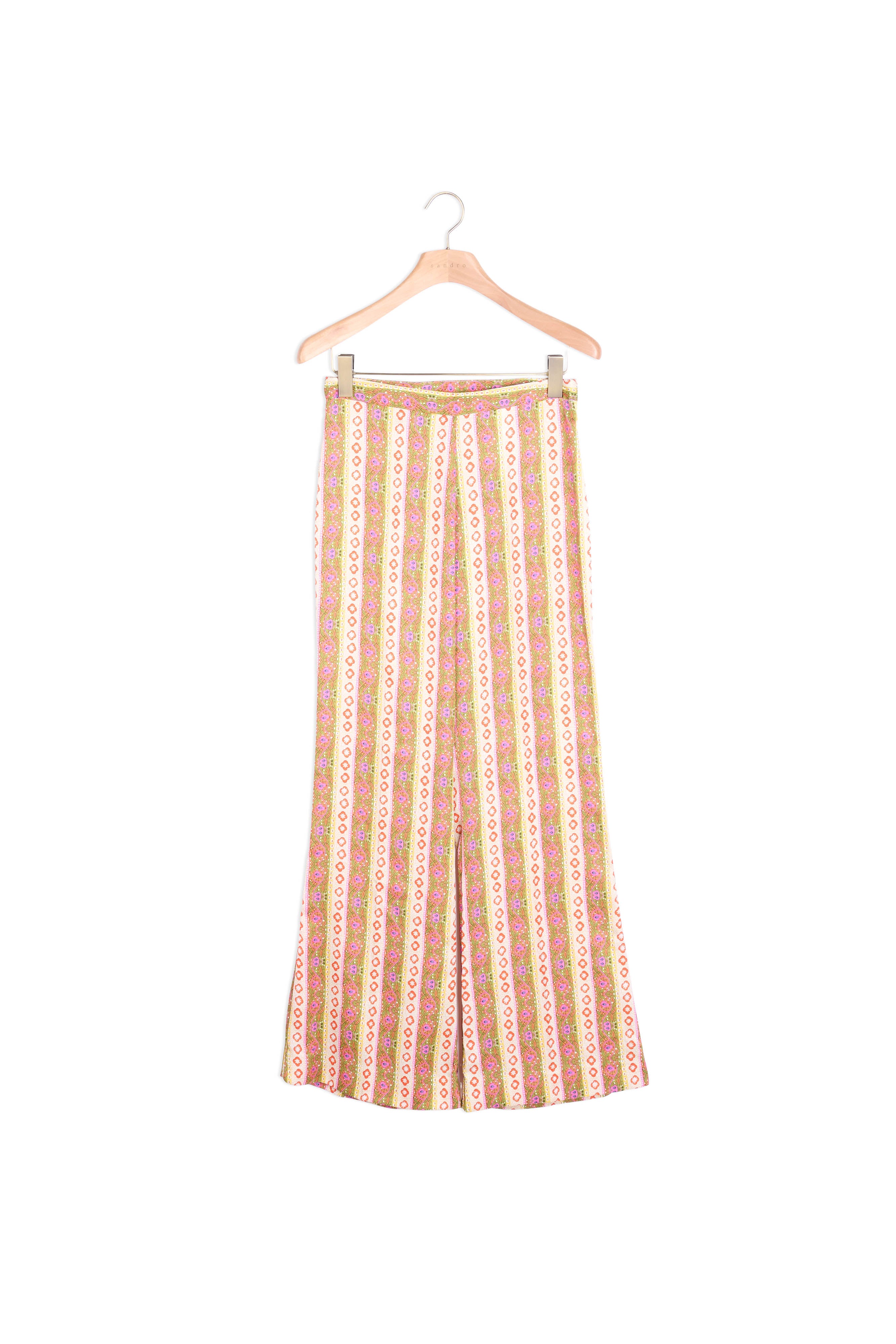 Pantalon large fluide imprimé Sandro seconde main