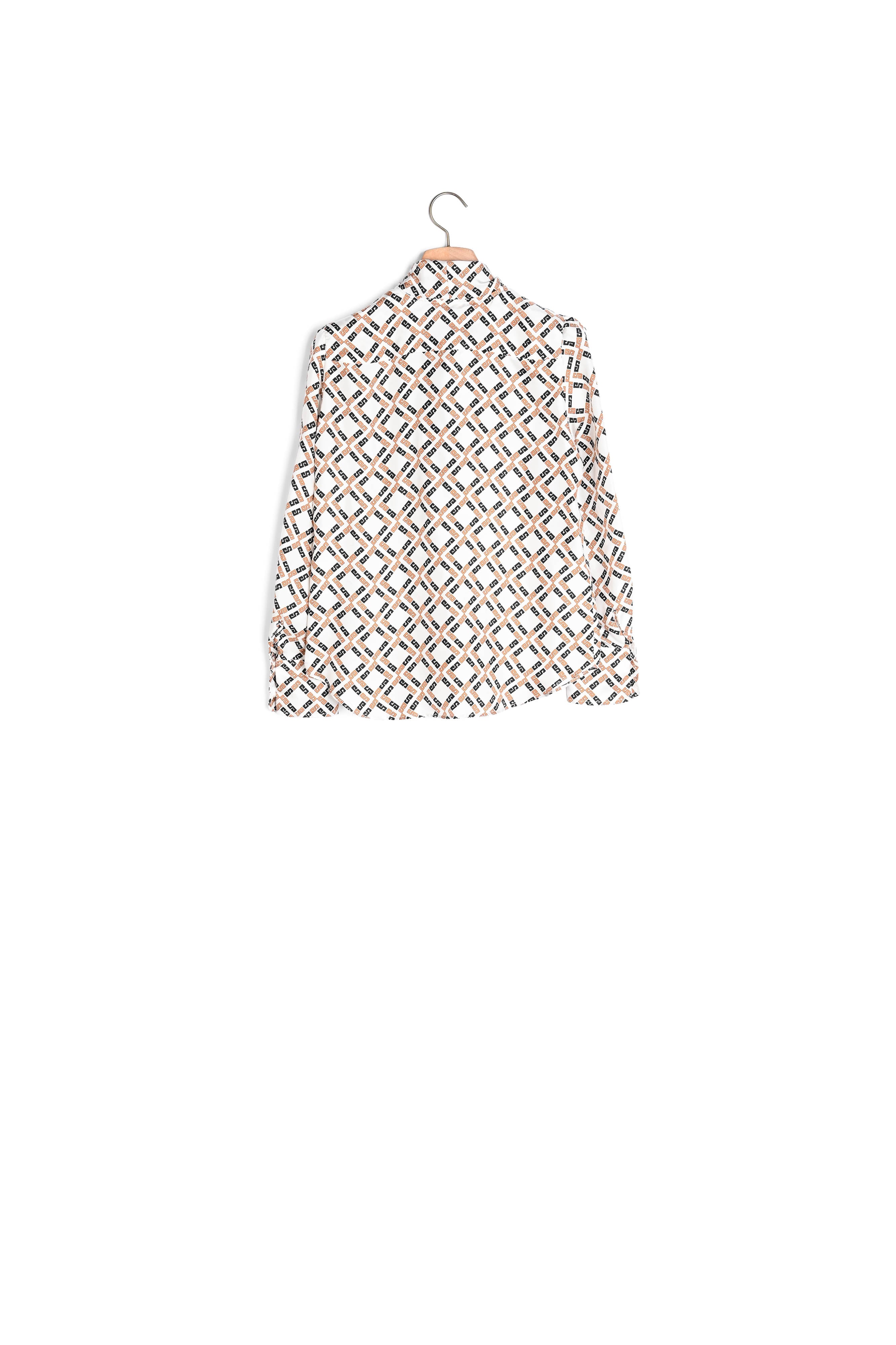 Chemise imprimée en twill de soie Sandro seconde main