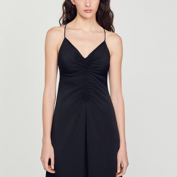 Robe longue à fines bretelles Sandro seconde main