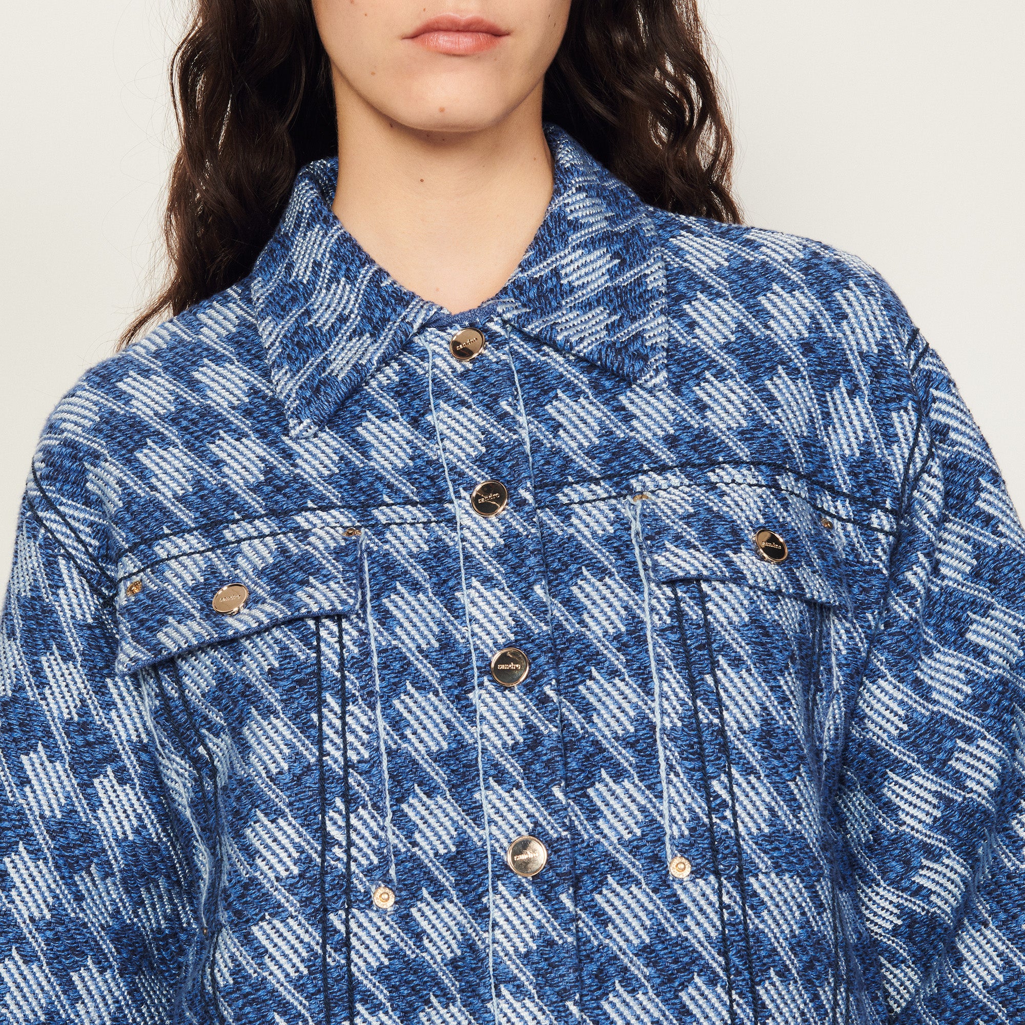 Veste pied de poule Sandro seconde main