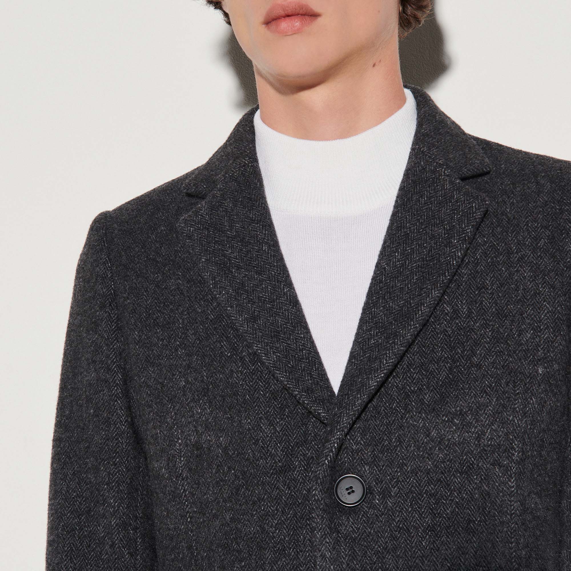 Manteau à chevrons Sandro seconde main