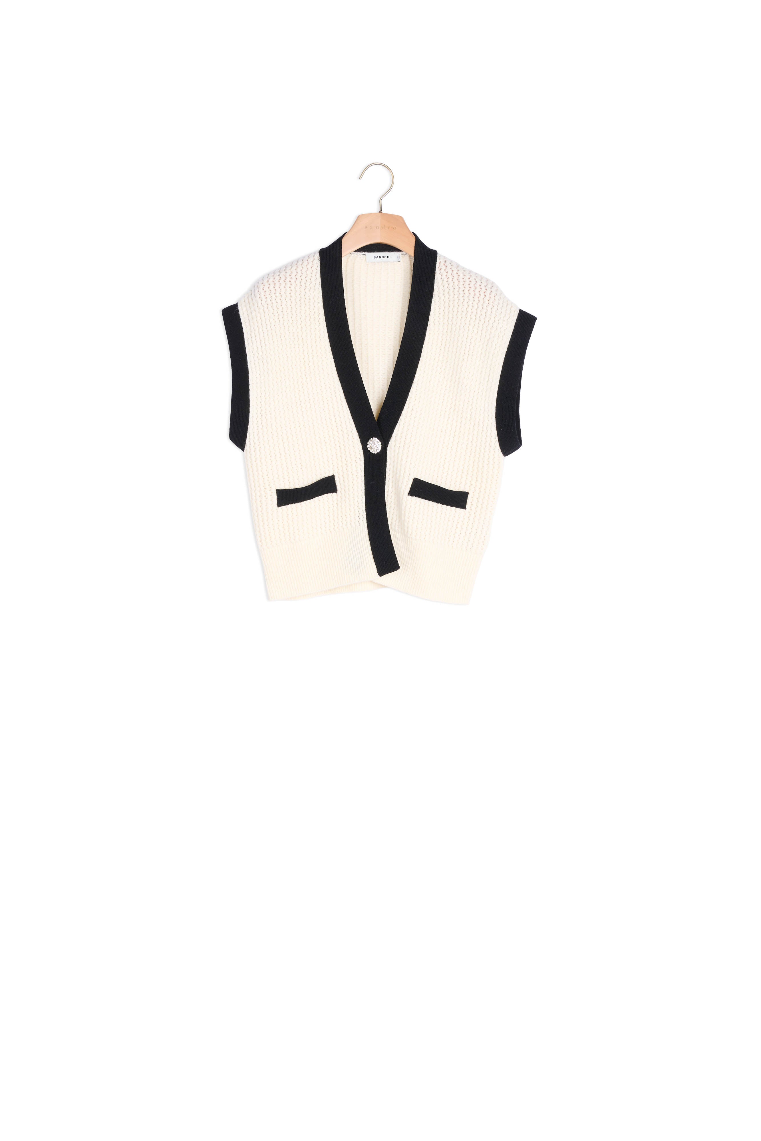 Cardigan sans manches Sandro seconde main