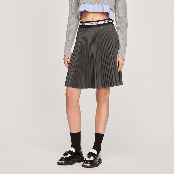 Jupe courte plissée Sandro seconde main