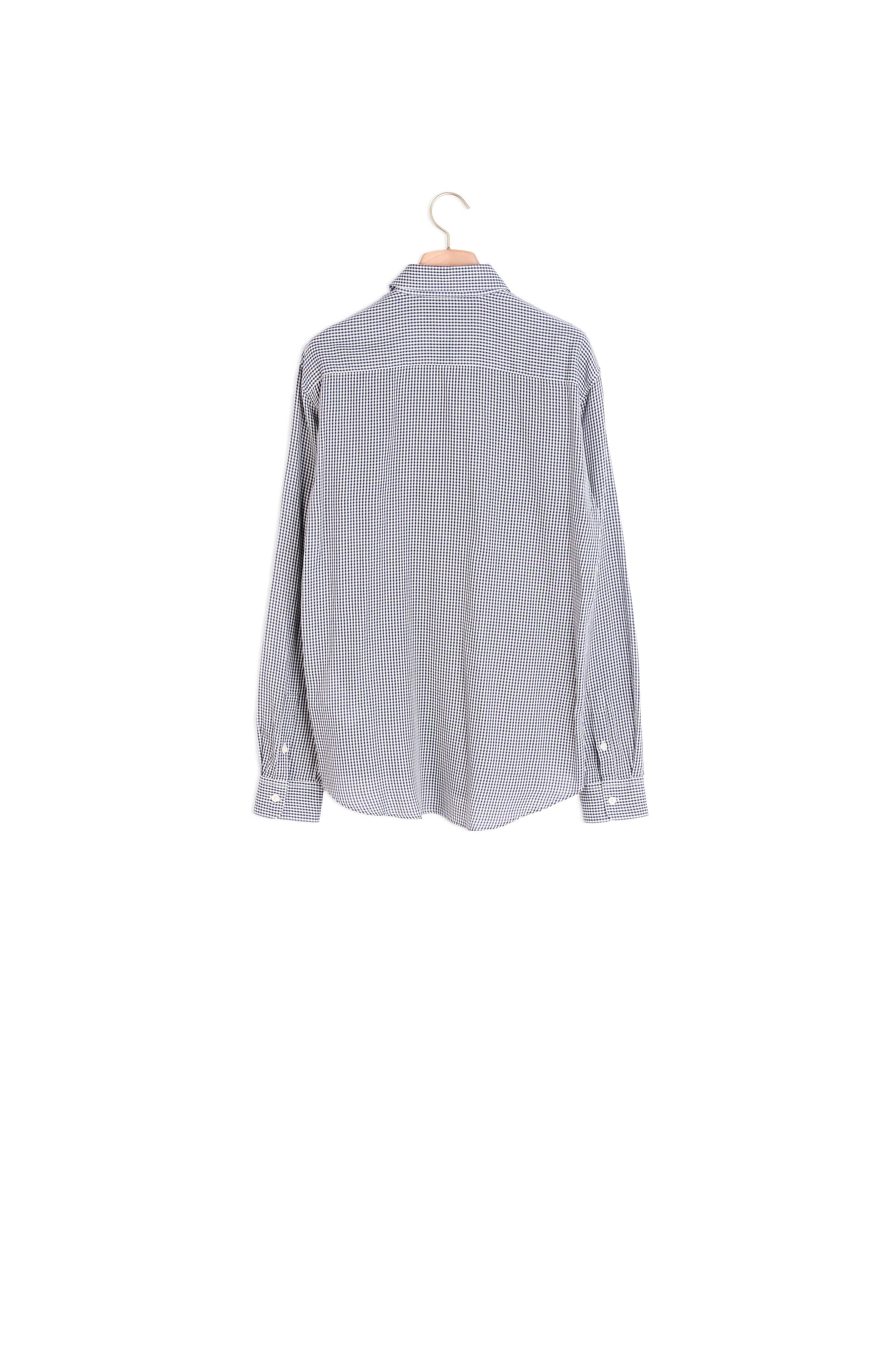 Chemise repassage facile à carreaux Sandro seconde main