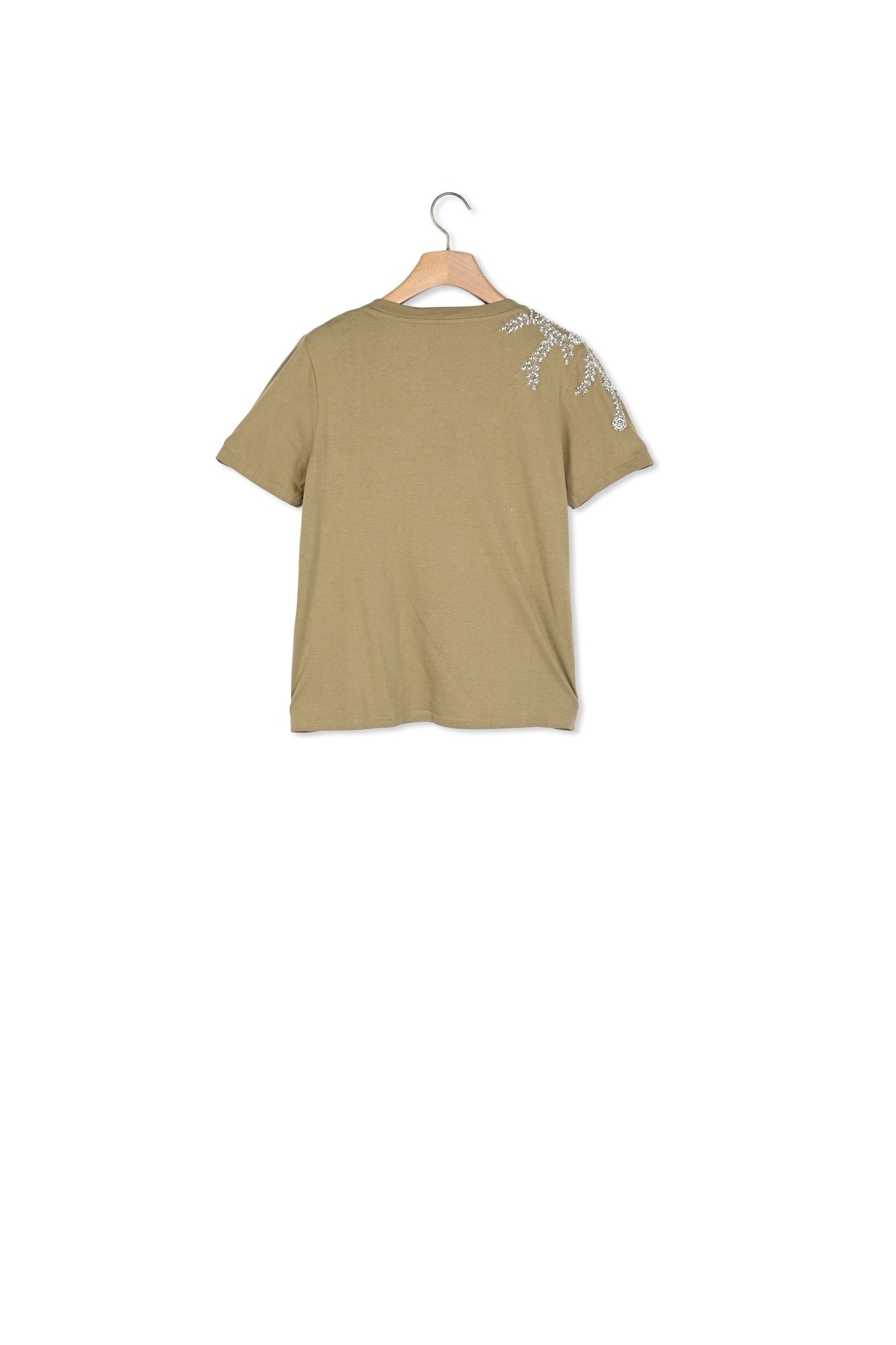 T-shirt orné de broderies et strass Sandro seconde main