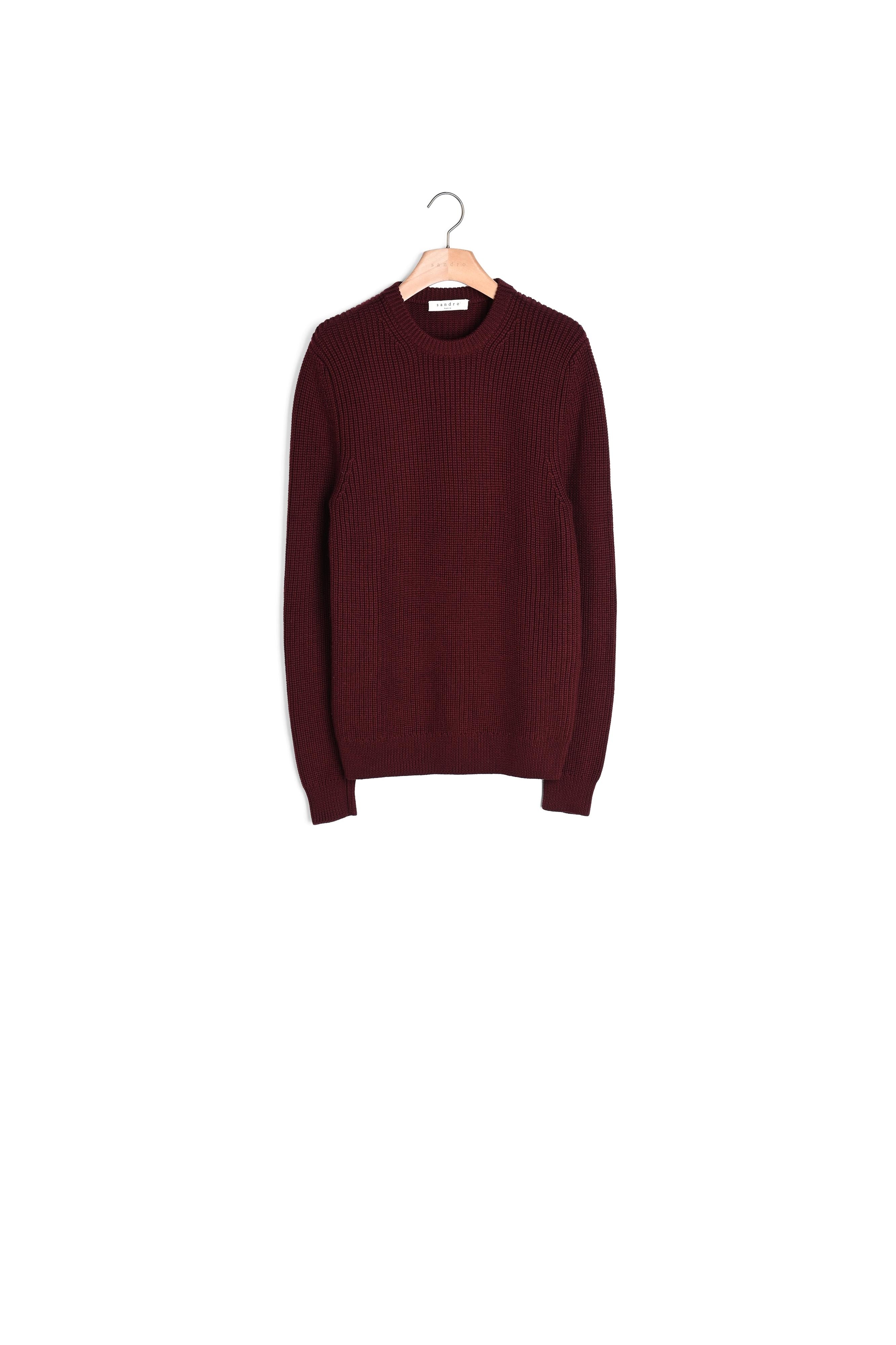 Pull Bordeaux Sandro seconde main