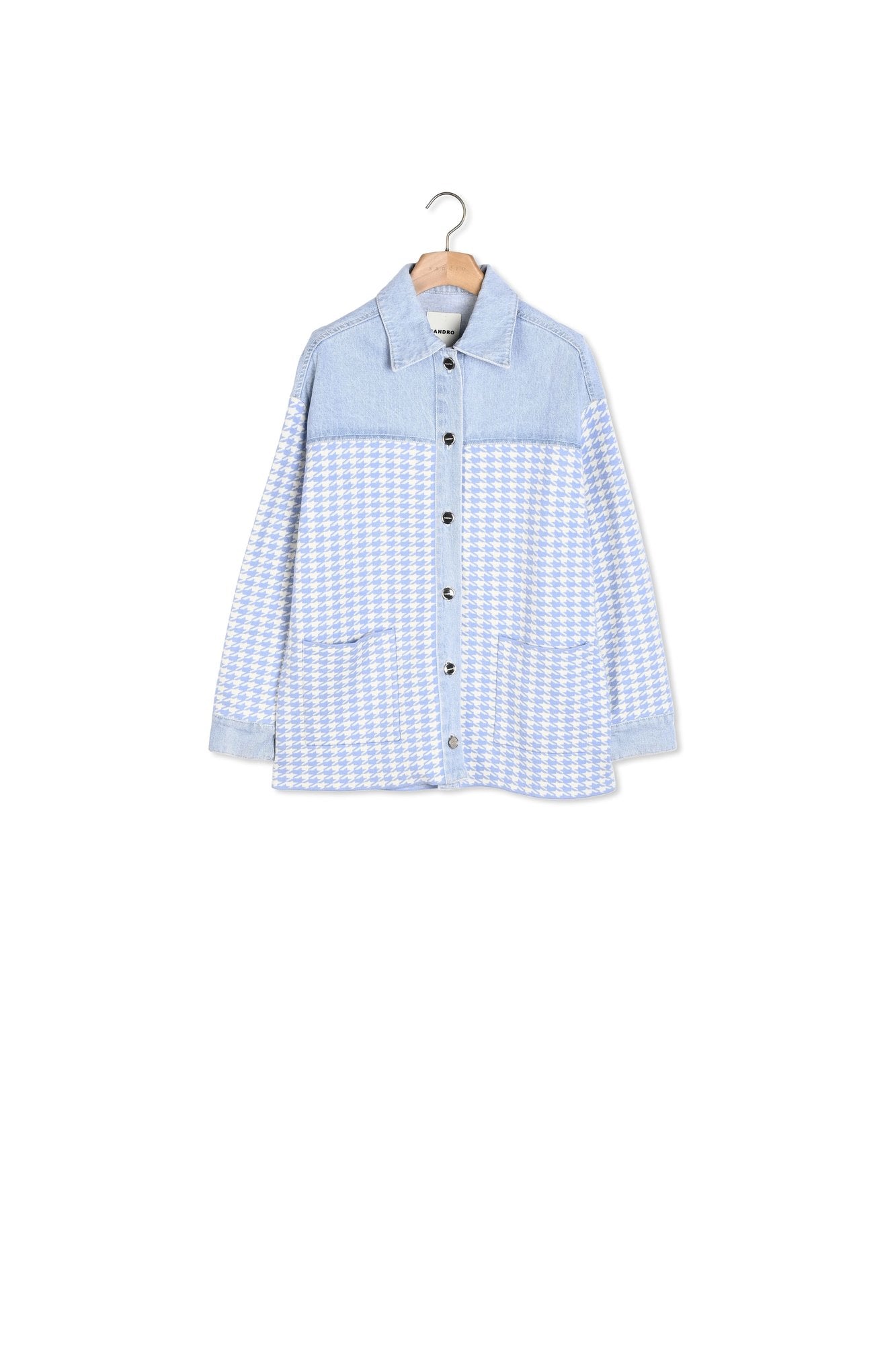 Cardicoat pied-de-poule Sandro seconde main