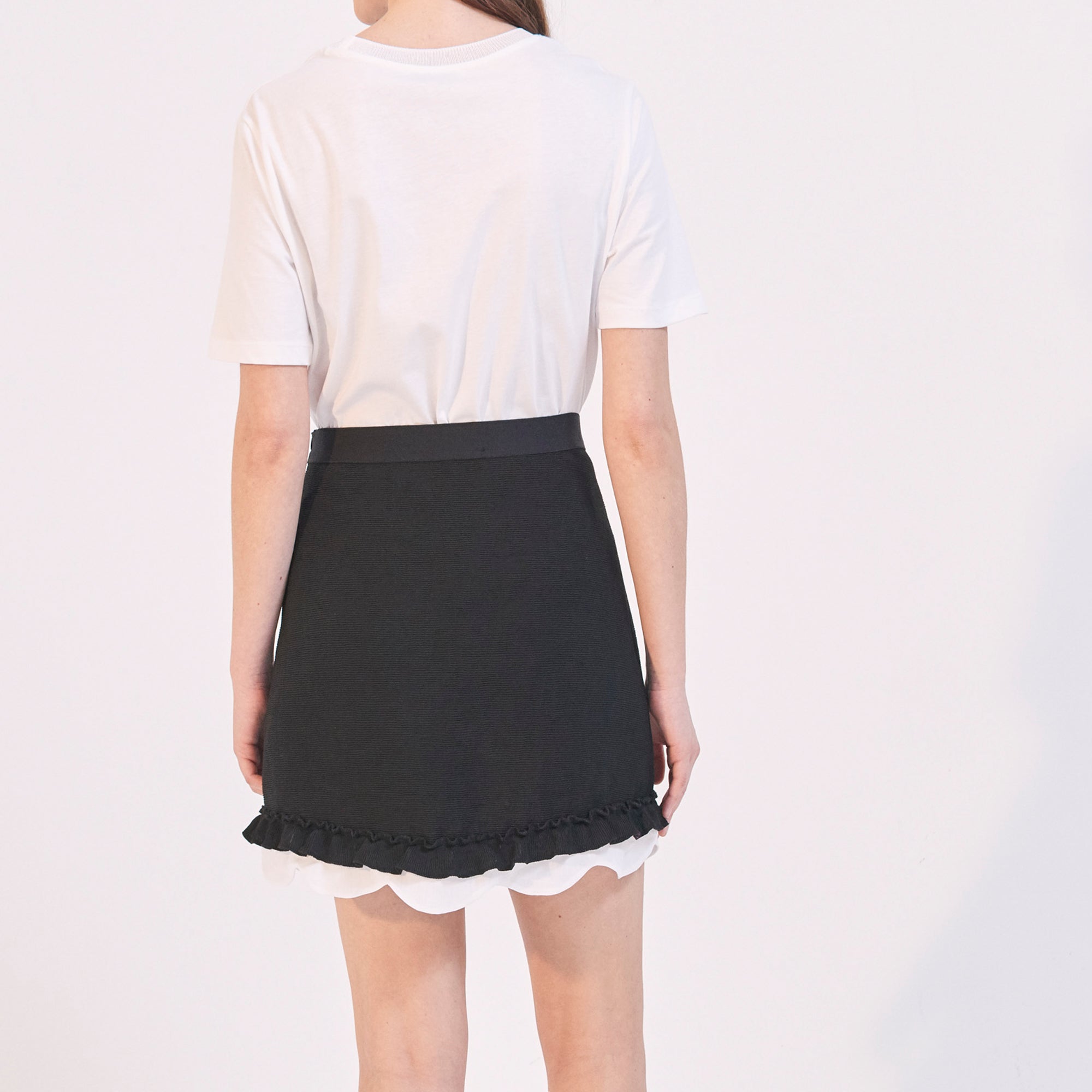 Jupe matière gaufrée Sandro seconde main