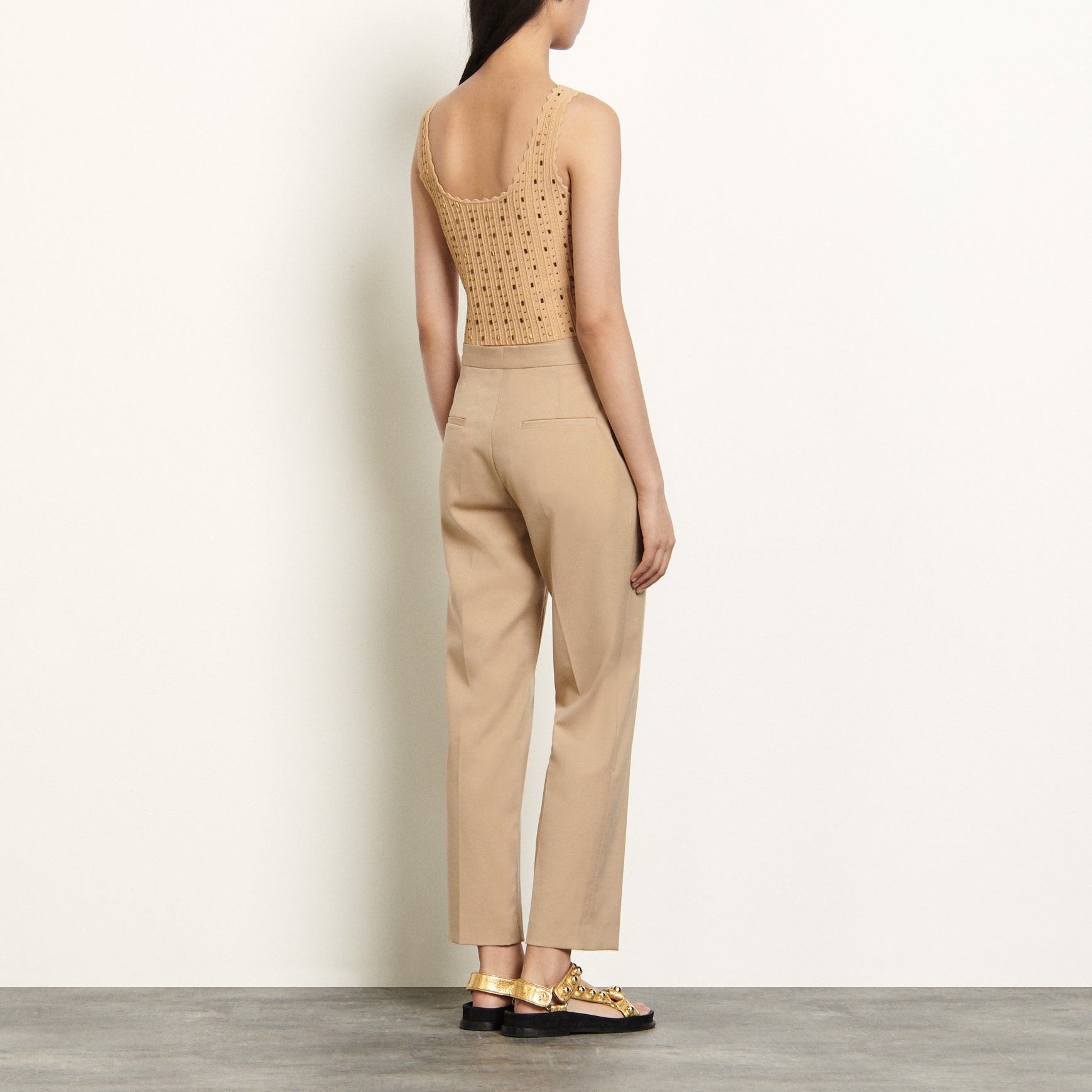 Brassière en Maille à perles bijoux Sandro seconde main