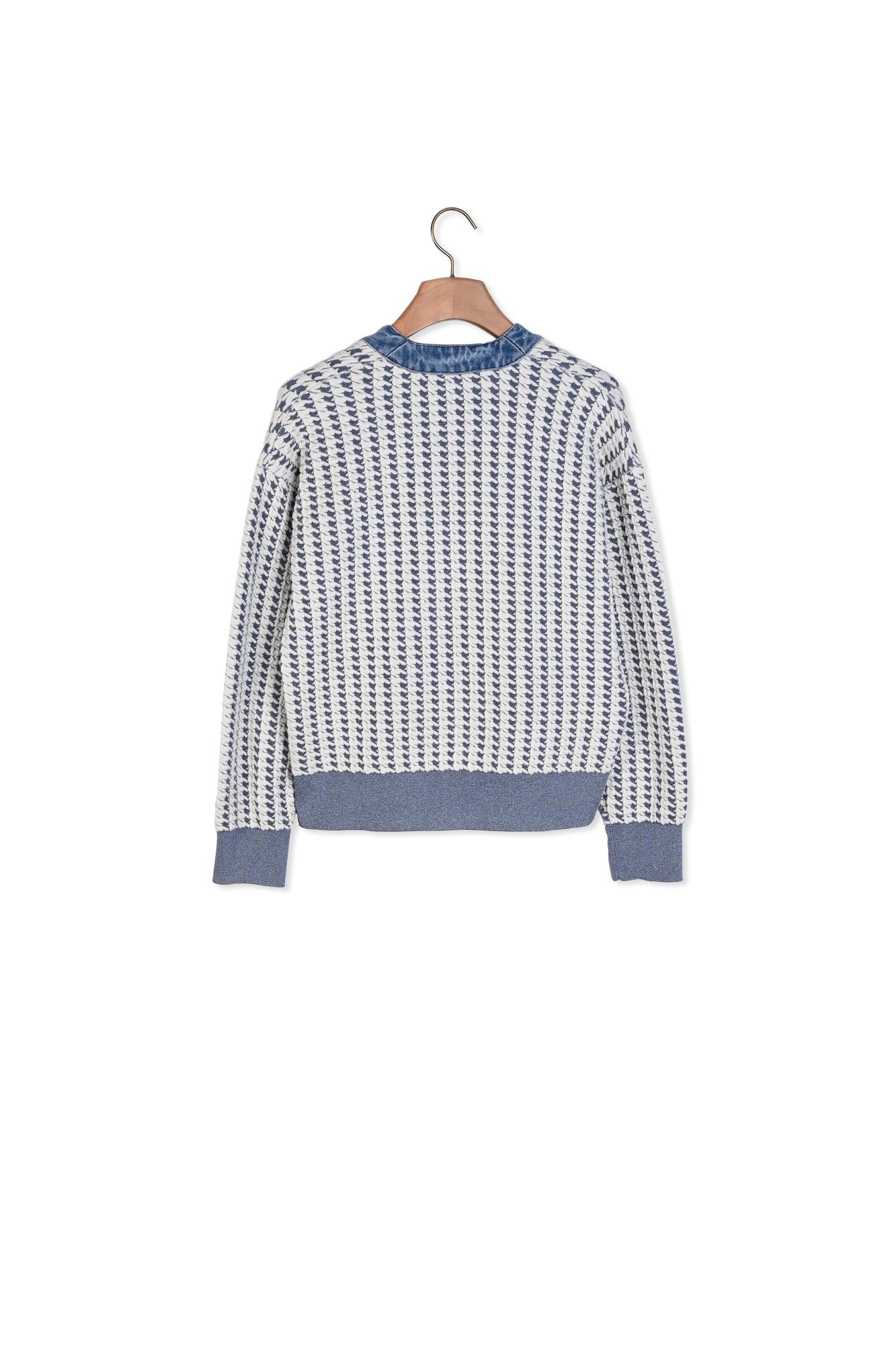 Cardigan court en tweed et Jean Sandro seconde main