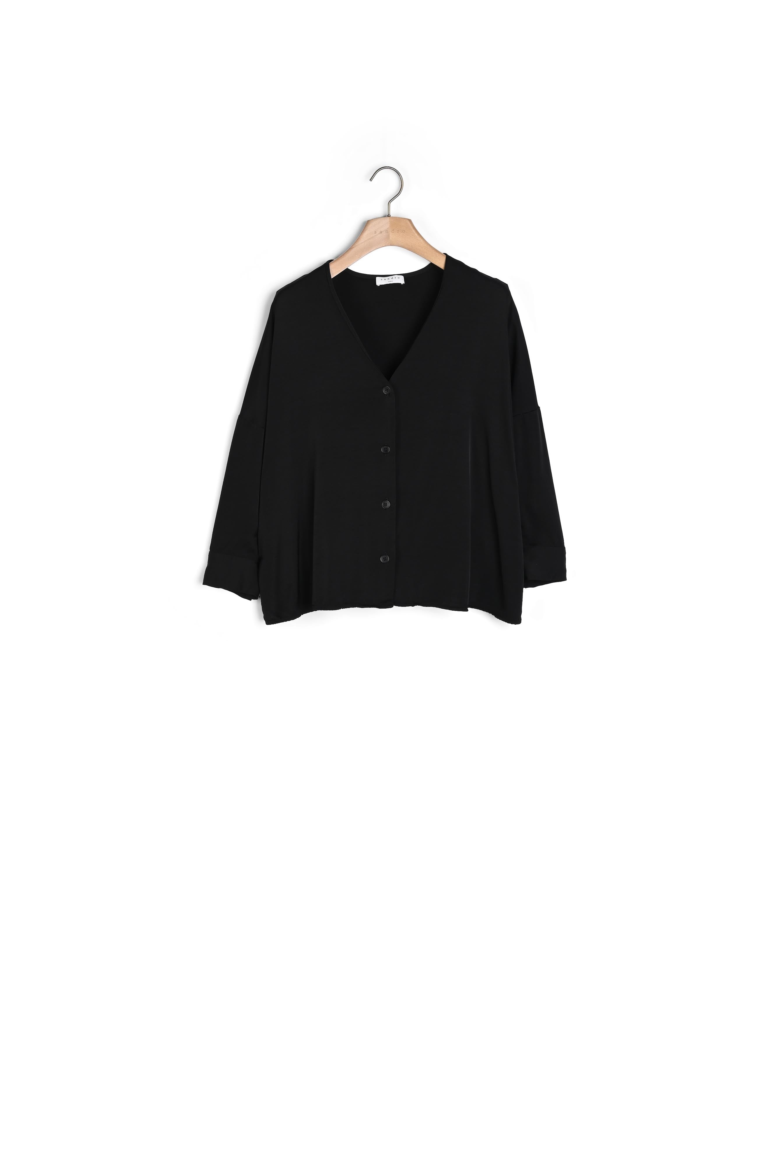 Chemise Noir Sandro seconde main