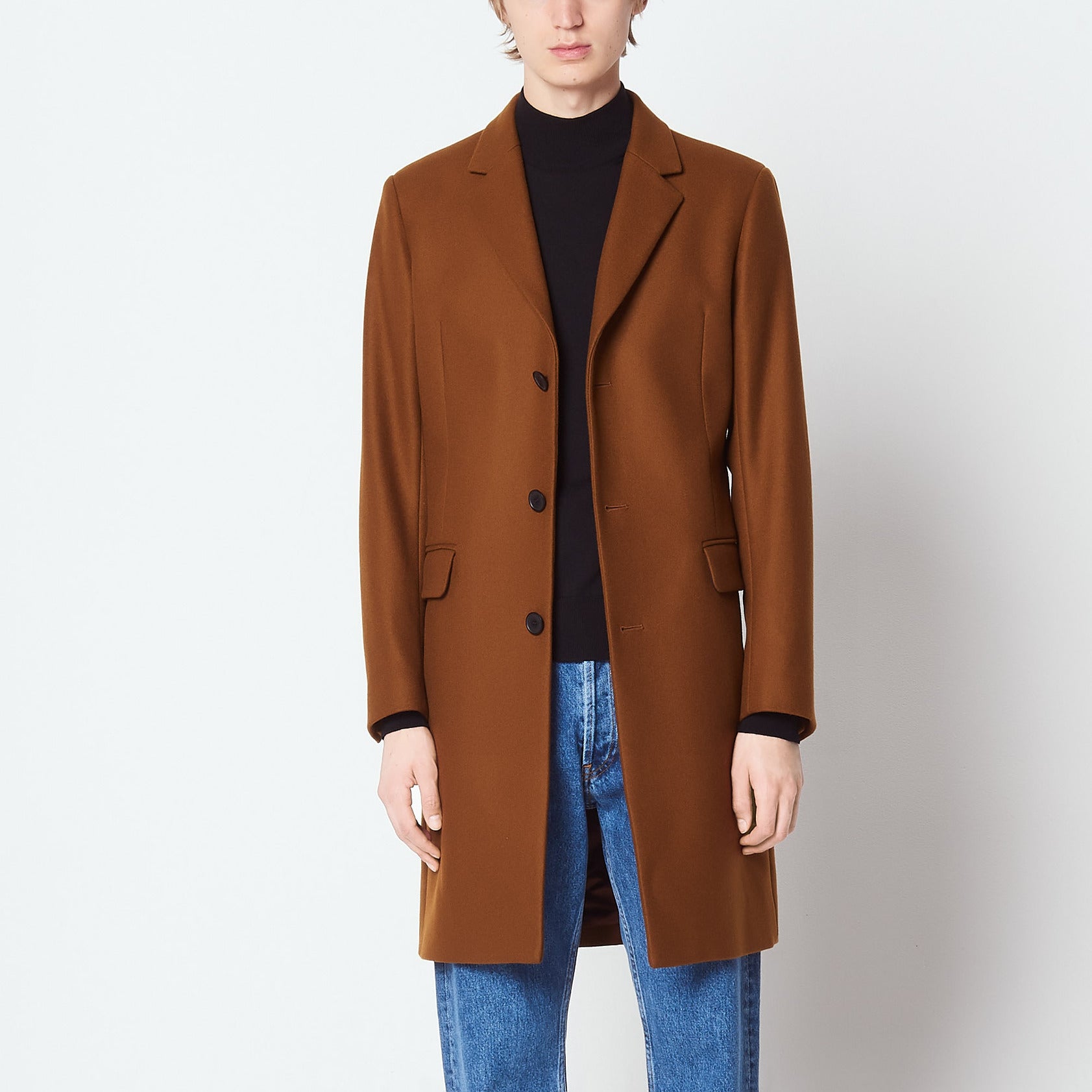 Manteau en drap de laine et cachemire Sandro seconde main