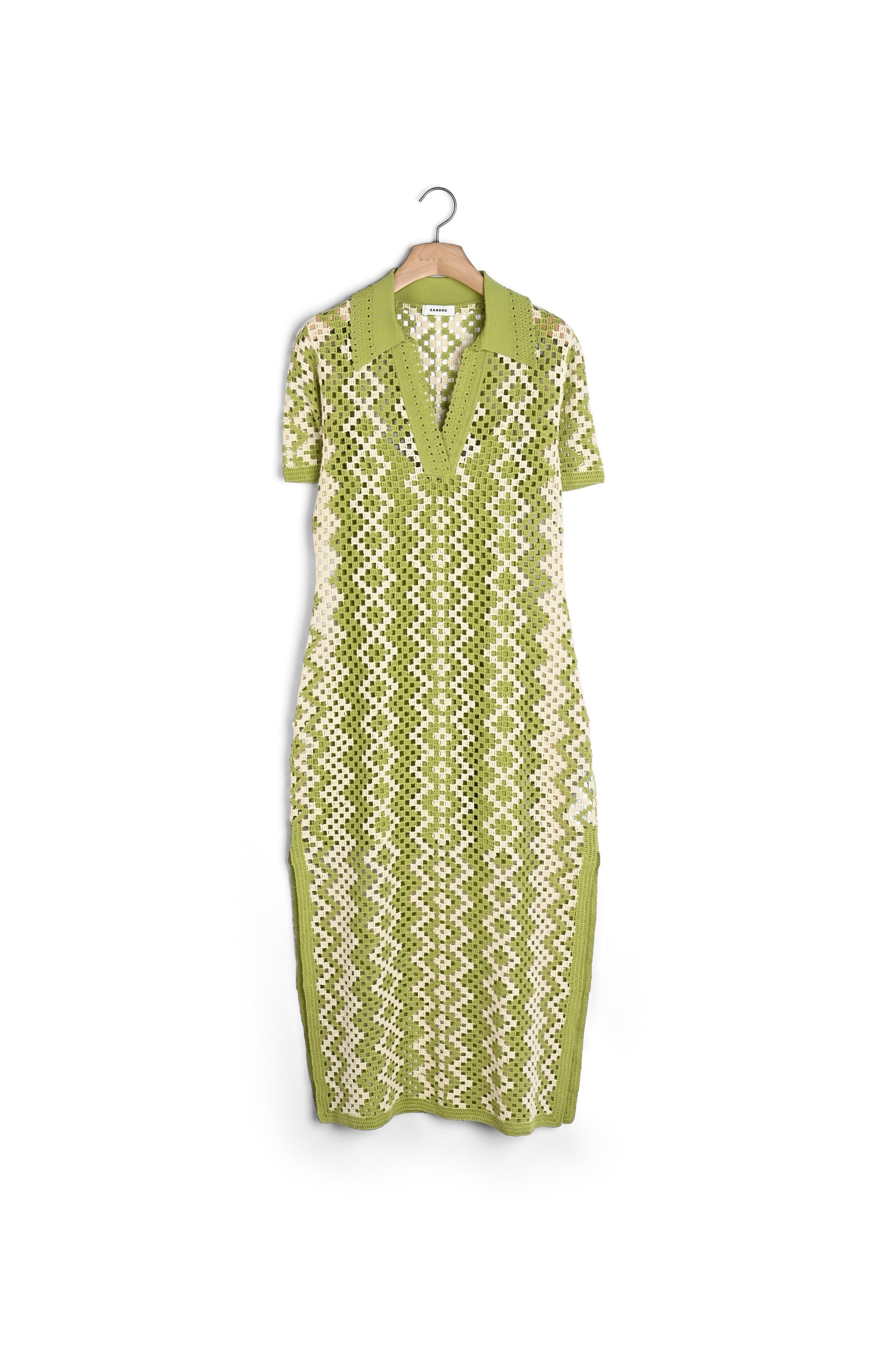 Robe tunique en crochet Sandro seconde main