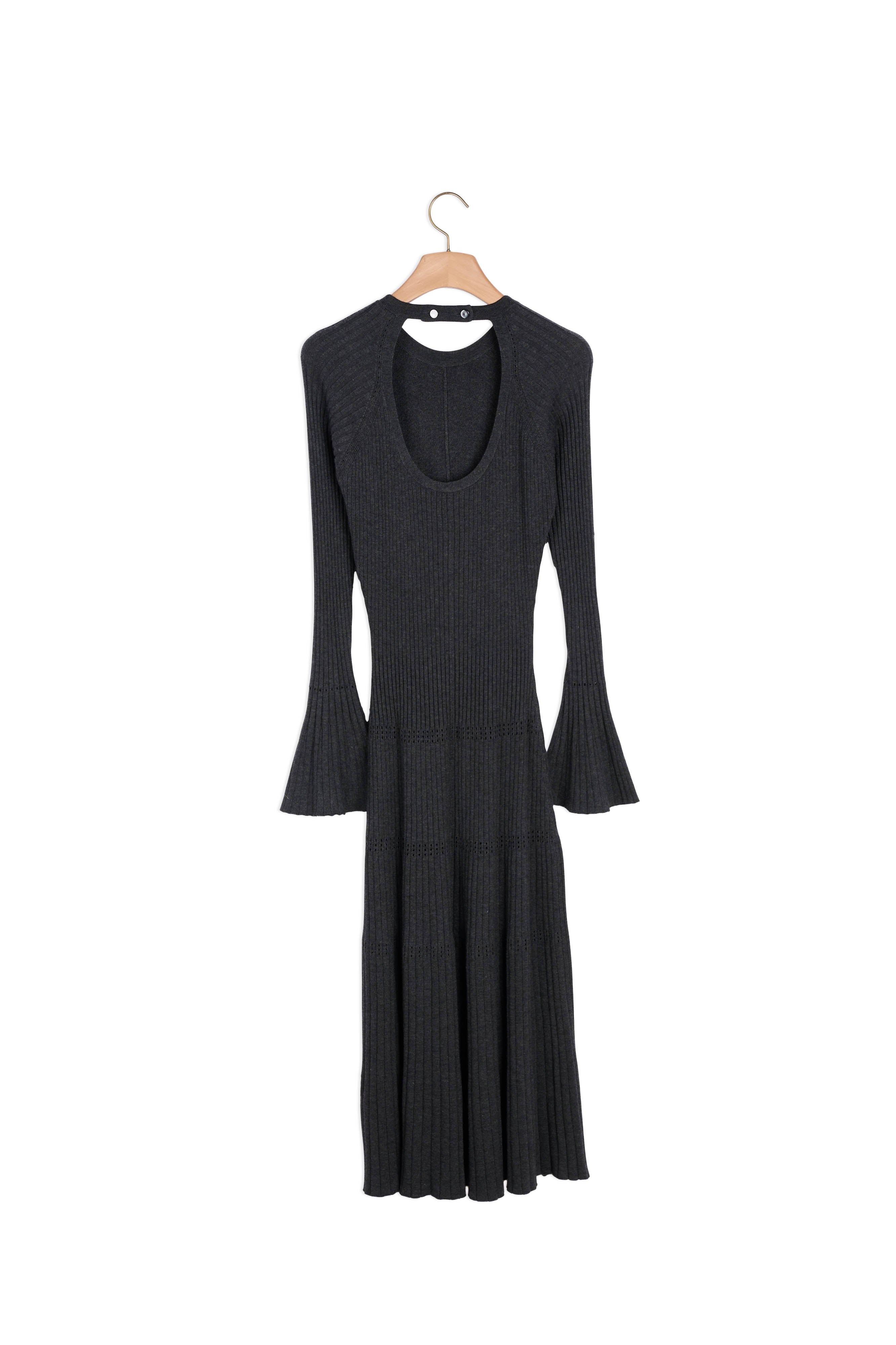 Robe mi longue en Maille dos ouvert Sandro seconde main