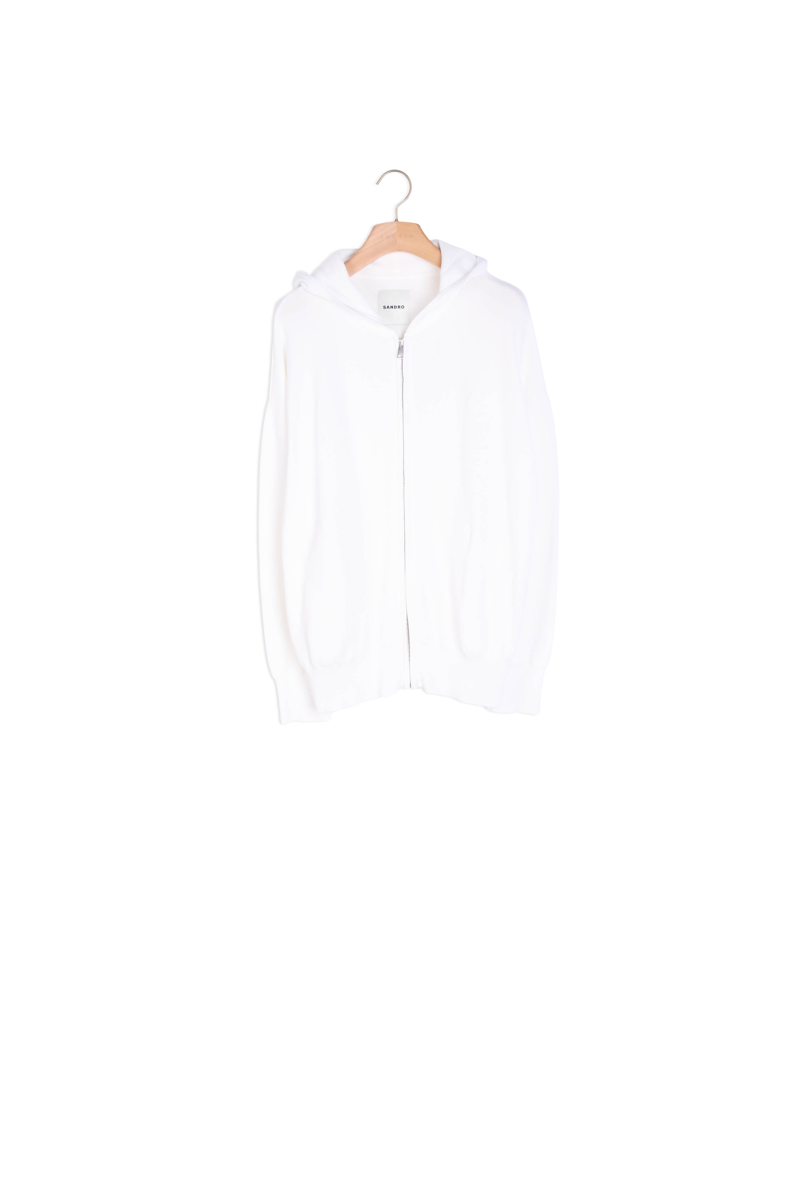 Hoodie zippé brodé Sandro seconde main