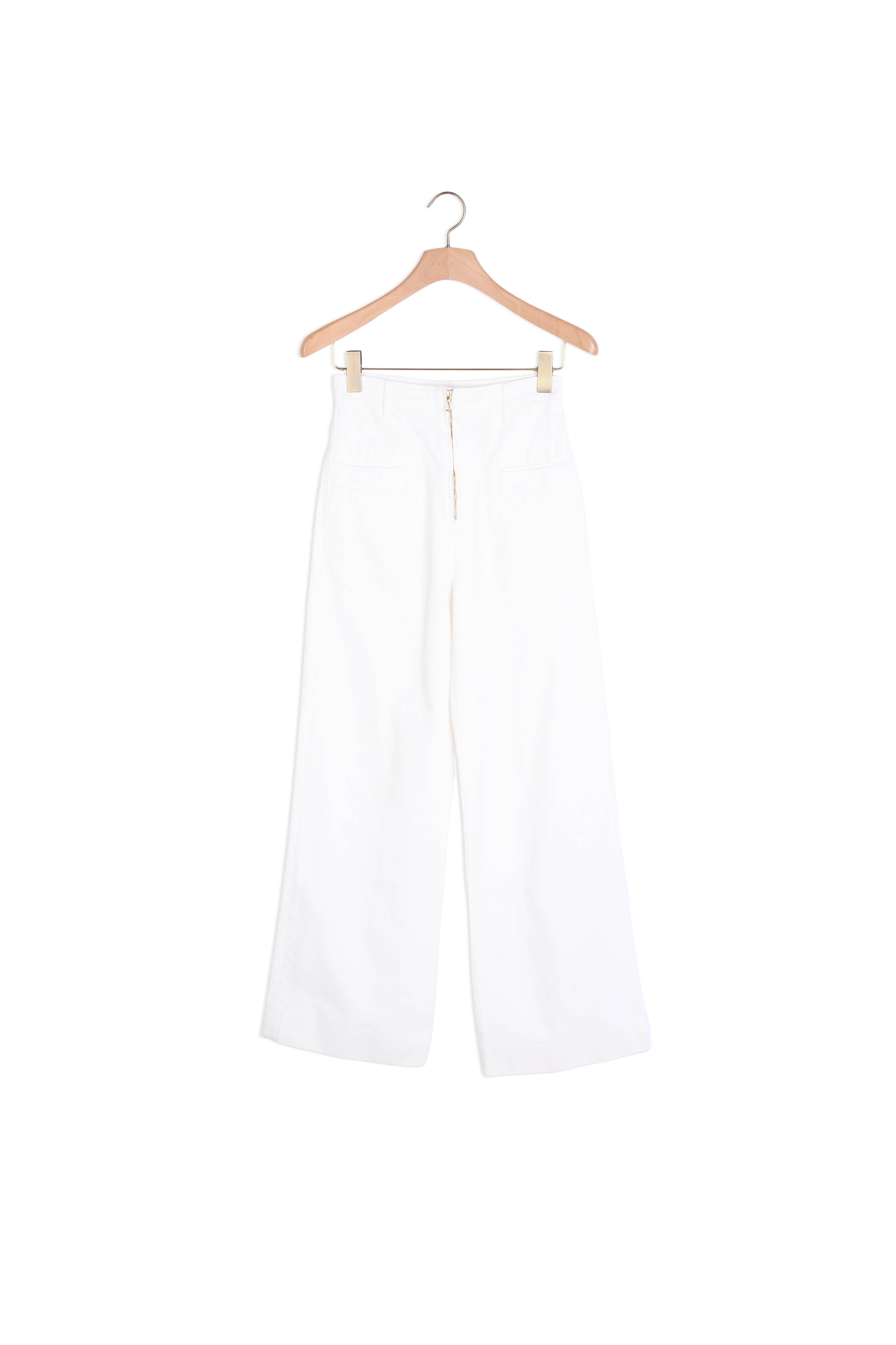 Pantalon large en toile Sandro seconde main