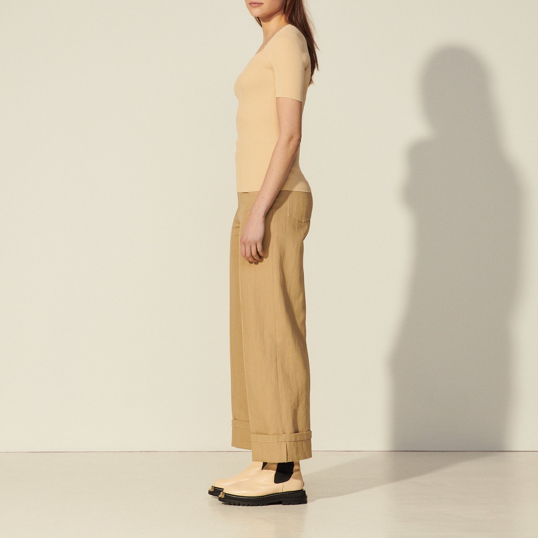 Top en Maille à décolleté bustier Sandro seconde main