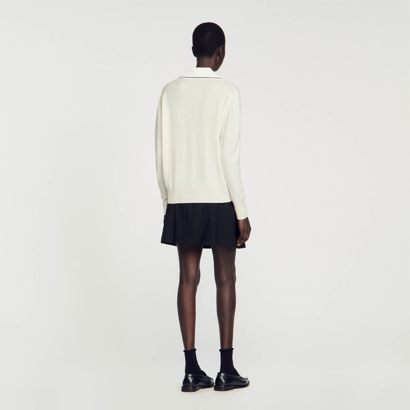 Pull à col polo Sandro seconde main