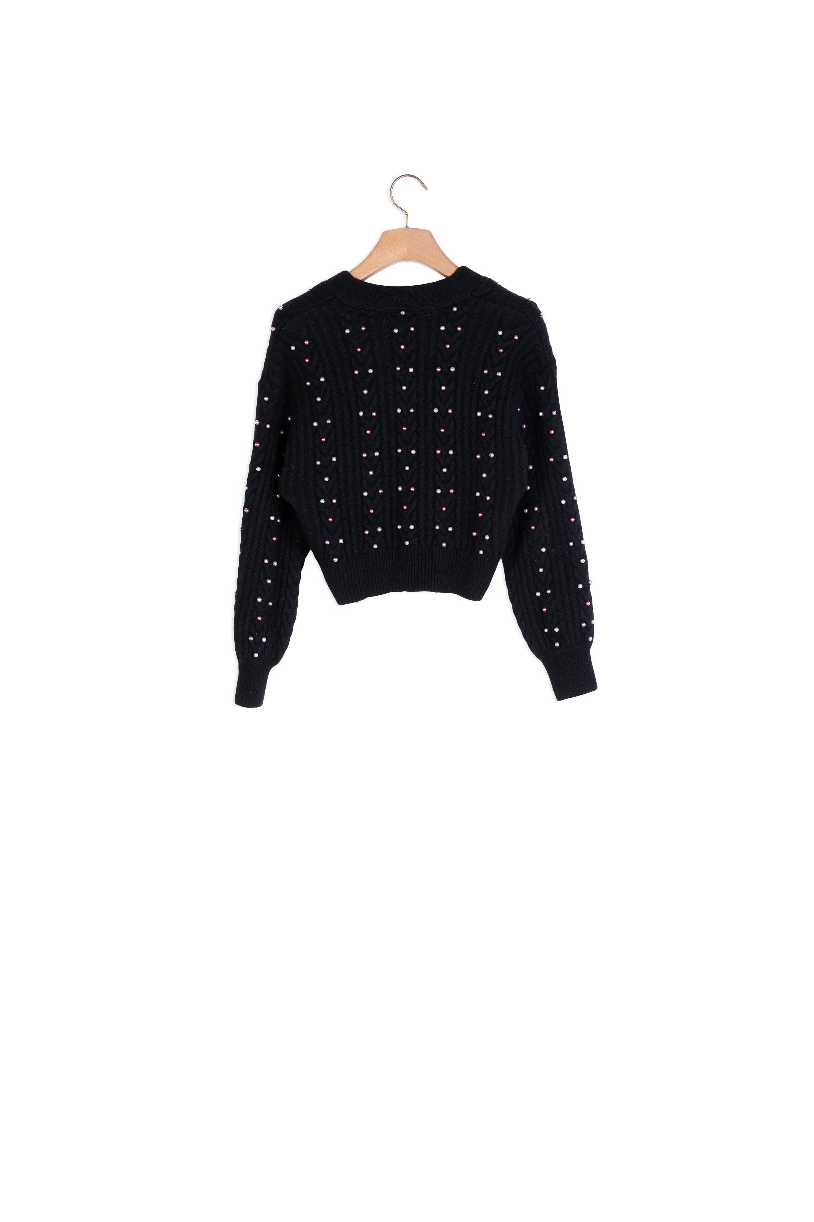 Cardigan en Maille orné de perles Sandro seconde main