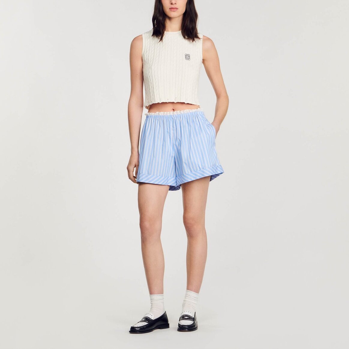 Short large en coton Sandro seconde main