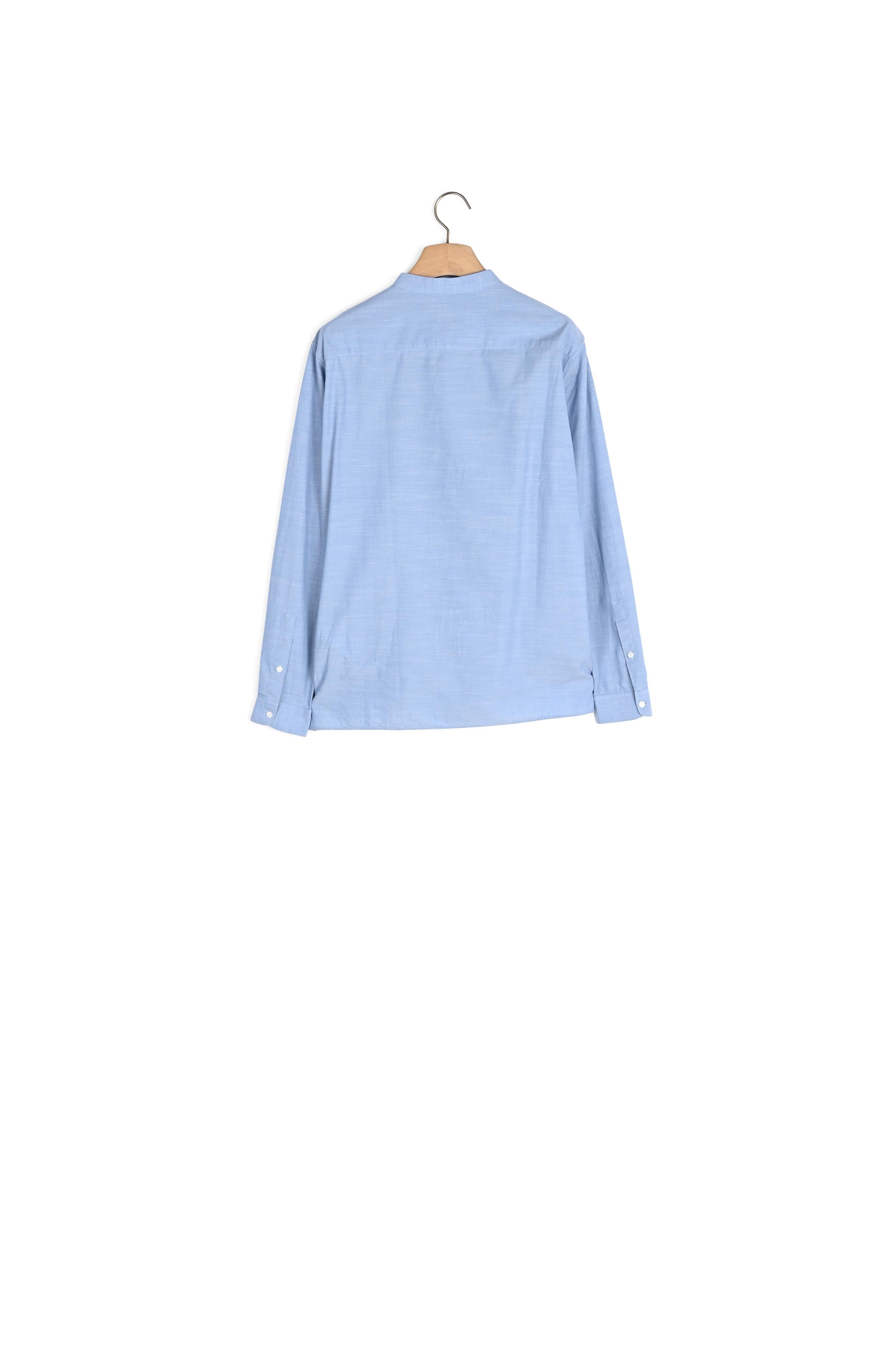 Chemise à col mao en chambray Sandro seconde main