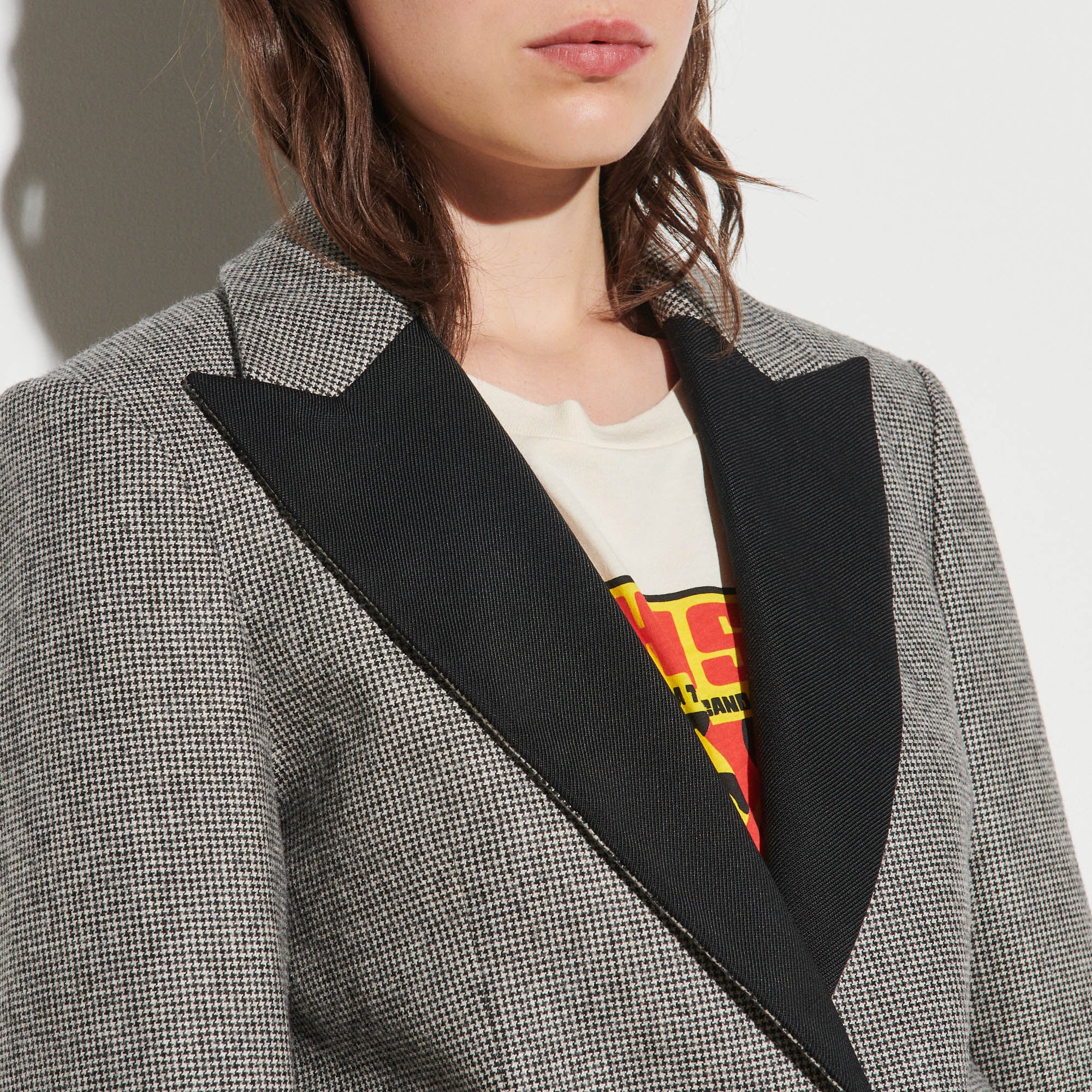 Veste tailleur pied de poule Sandro seconde main