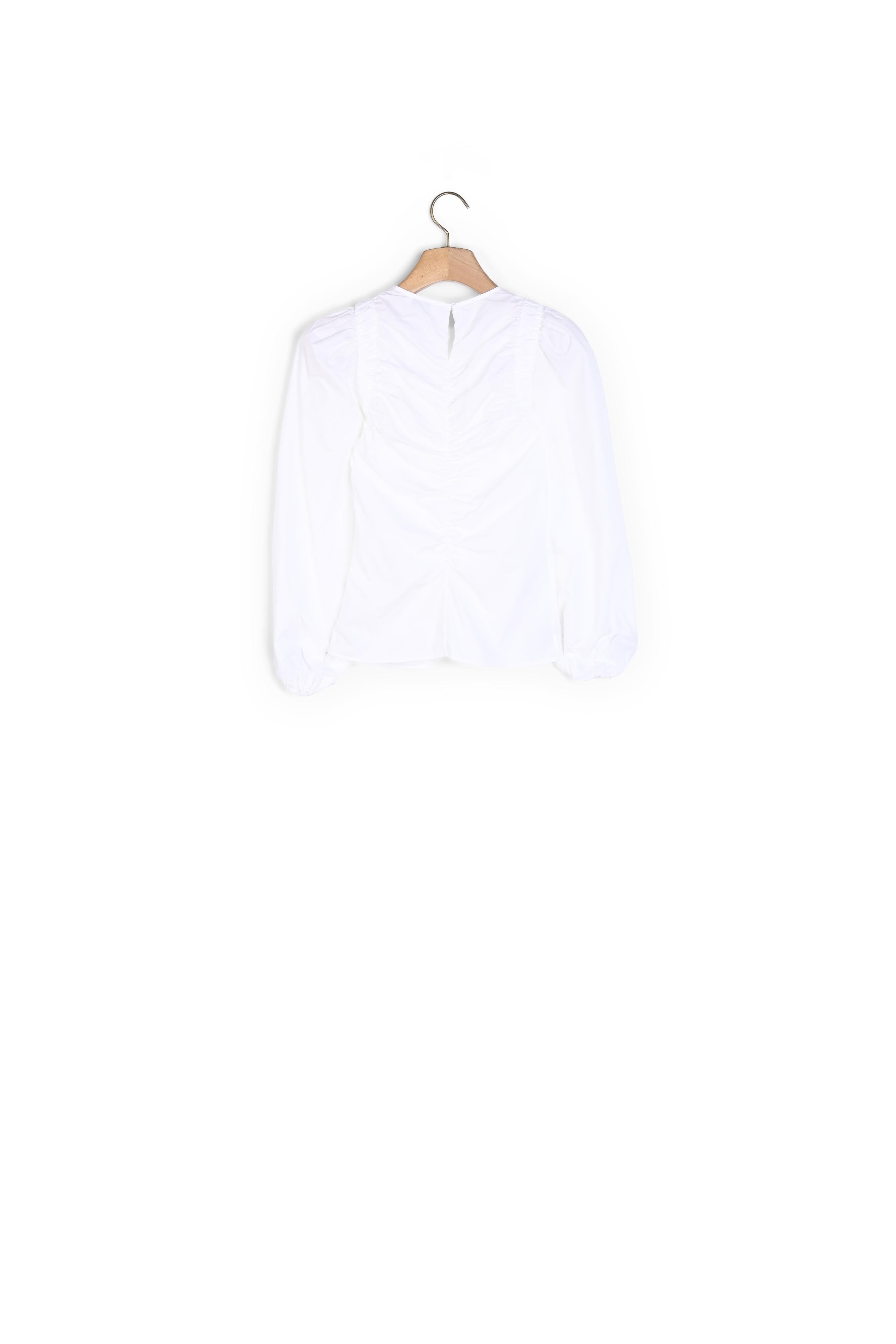 Top en popeline avec jeu de fronces Sandro seconde main