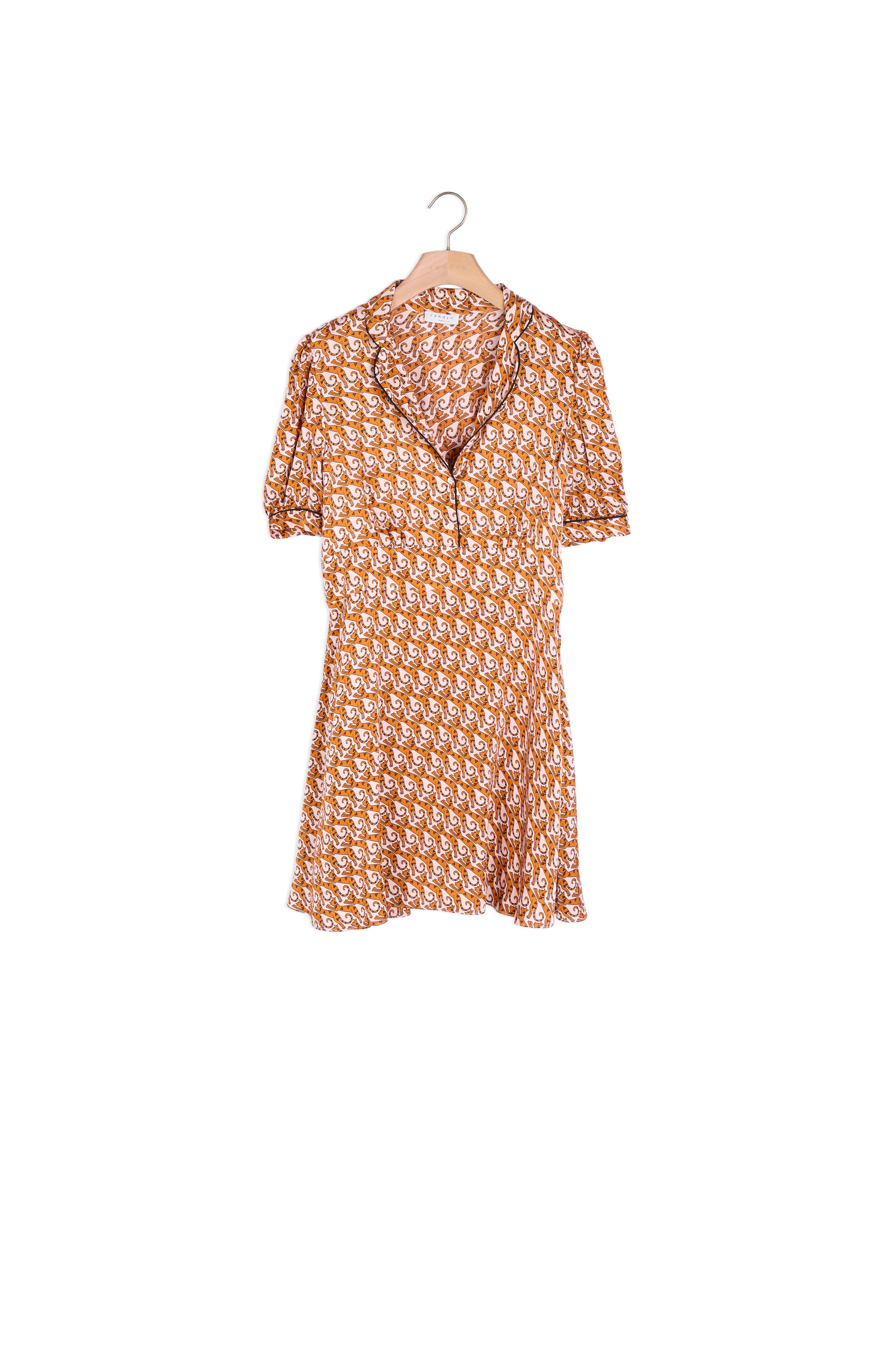 Robe courte imprimée Sandro seconde main