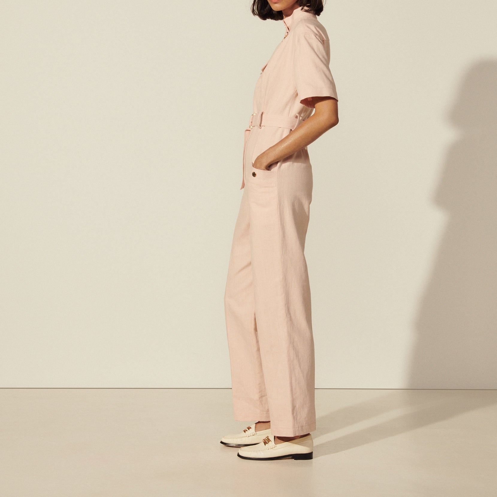 Combinaison Pantalon en toile sergé Sandro seconde main