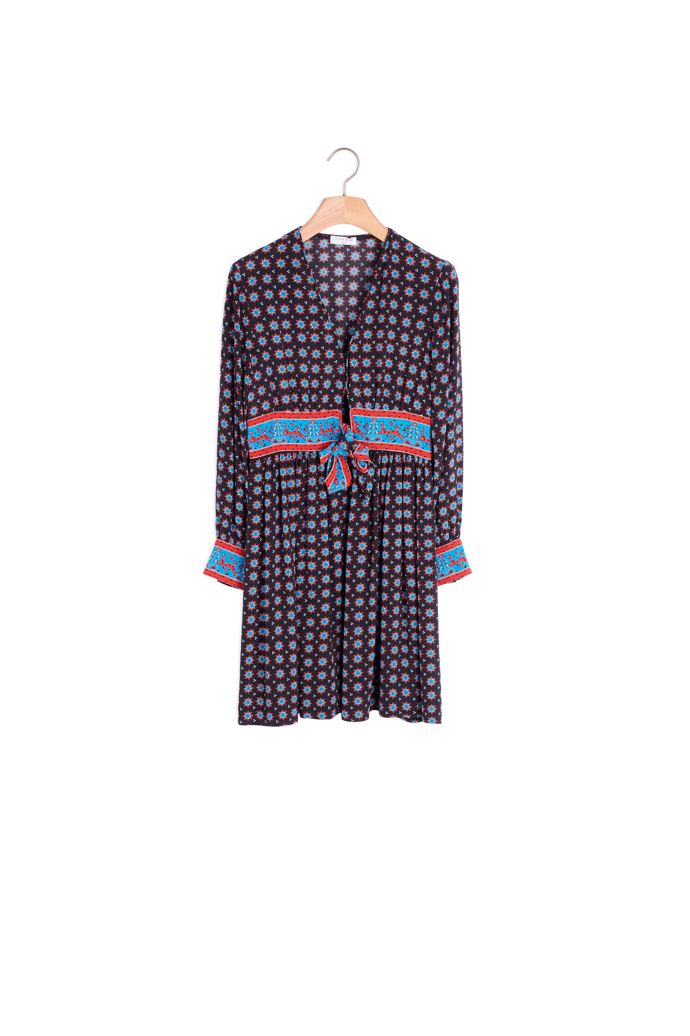 Robe courte imprimée Sandro seconde main