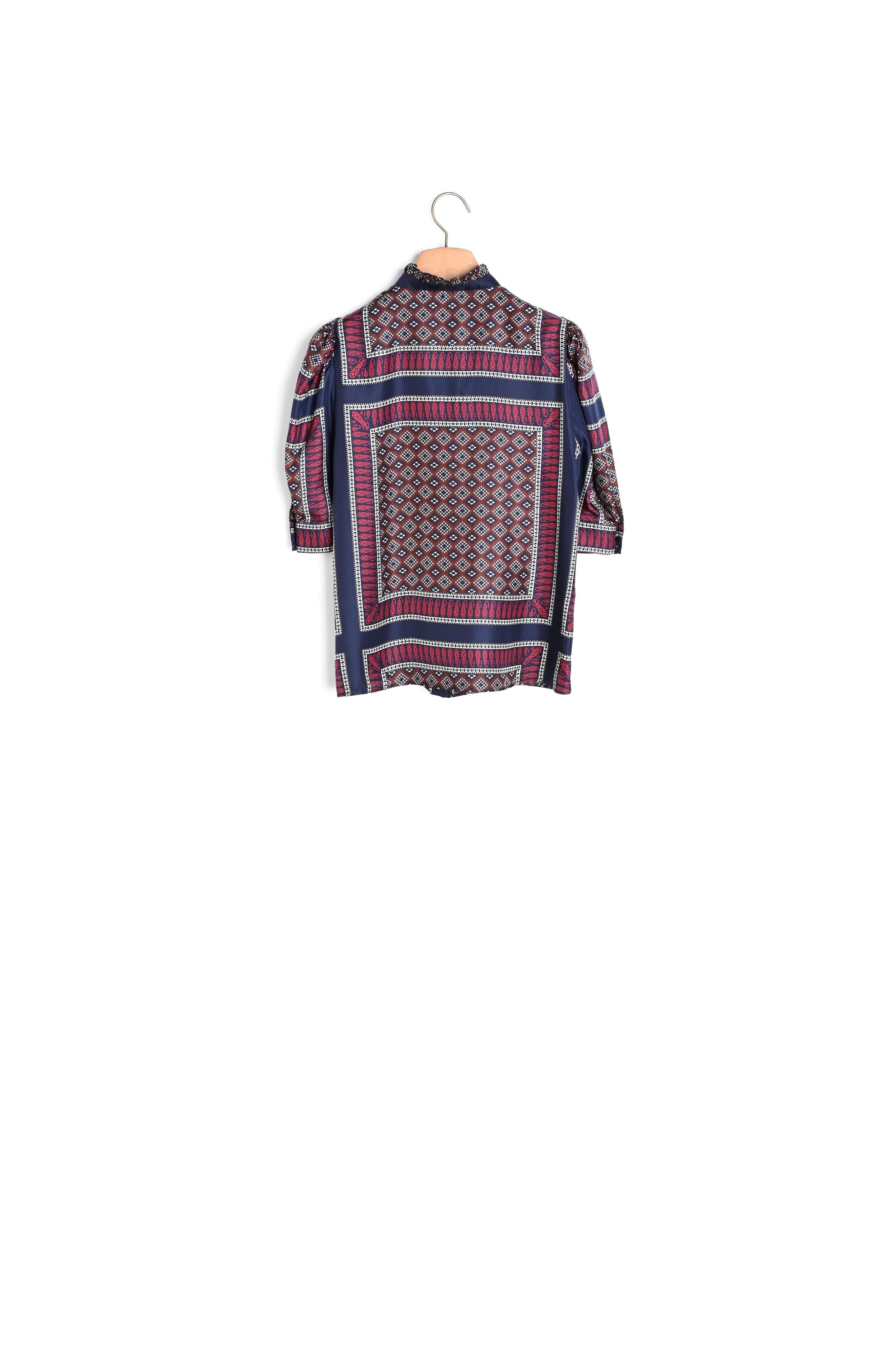 Chemise imprimée en soie Sandro seconde main