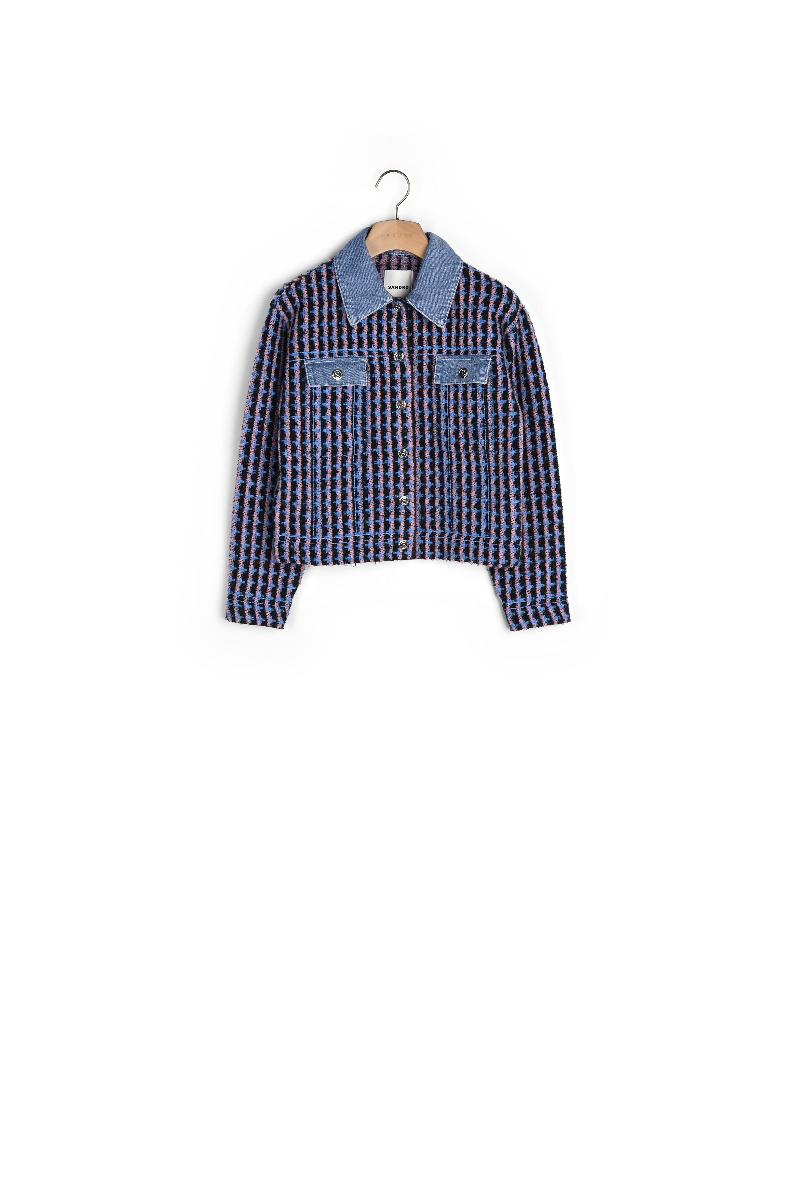 Cardicoat en tweed Sandro seconde main