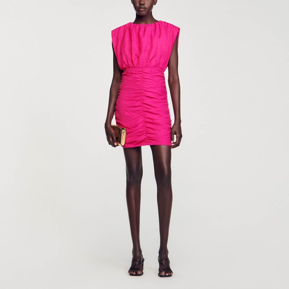 Robe courte drapée Sandro seconde main