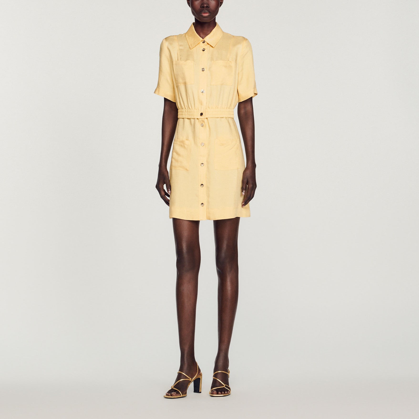 Robe courte boutonnée Sandro seconde main