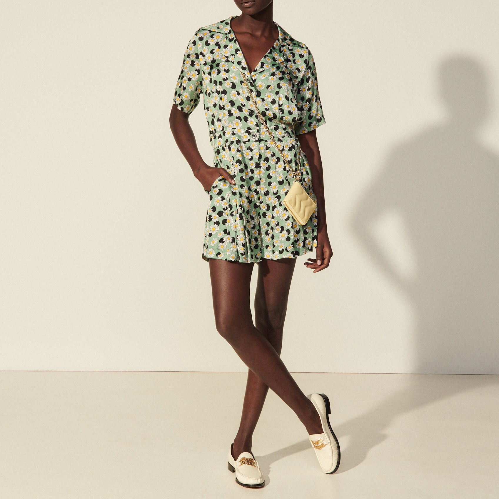 Combinaison Short imprimée Sandro seconde main