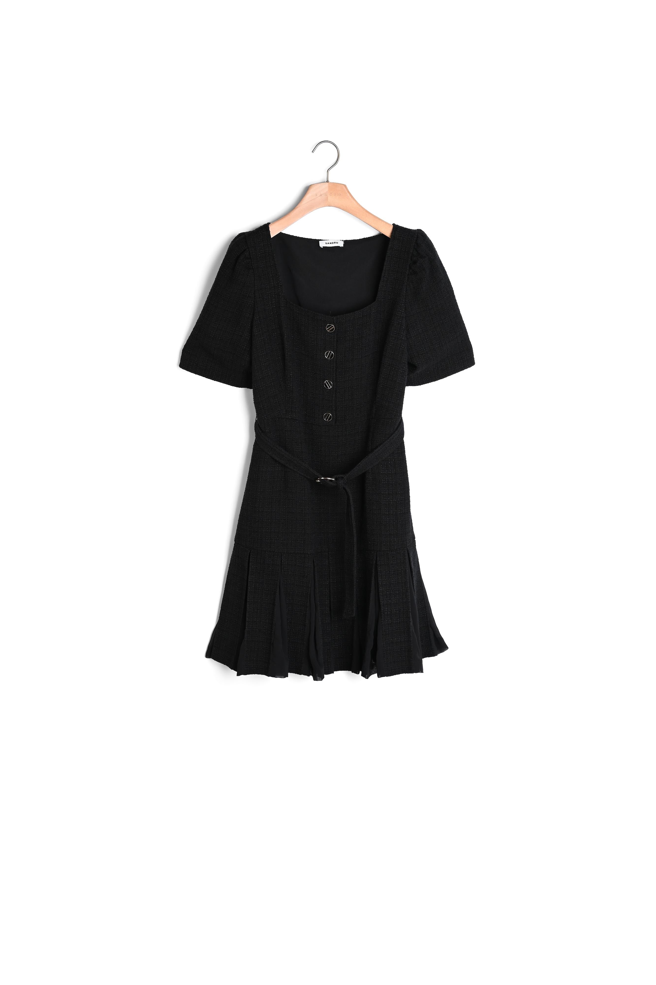 Robe courte en tweed Sandro seconde main