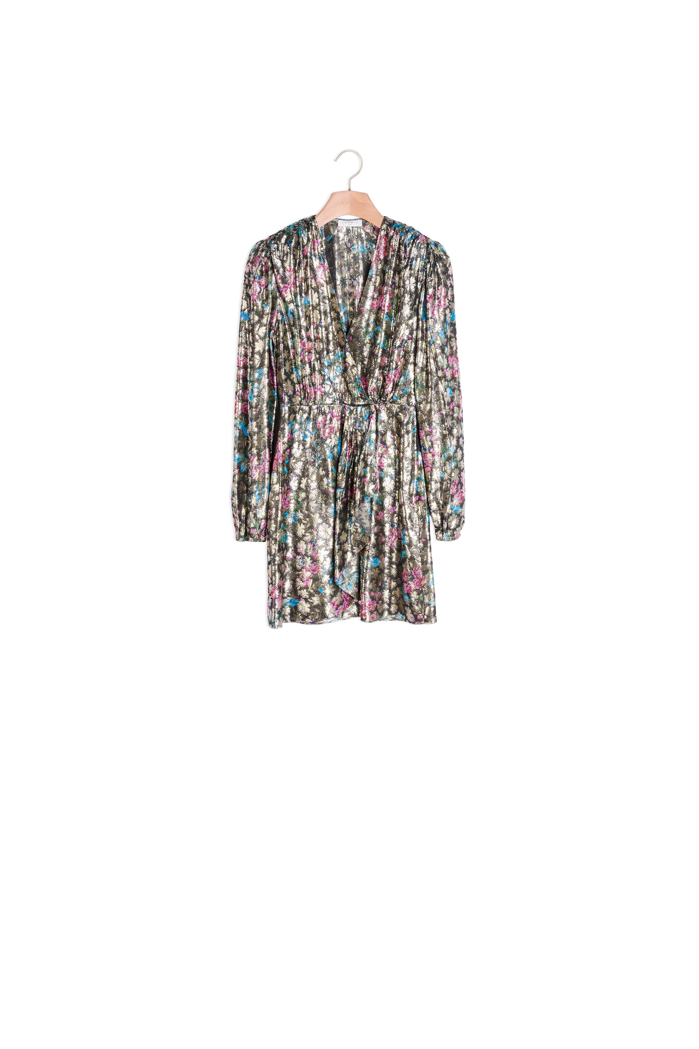Robe courte en jacquard lurex Sandro seconde main