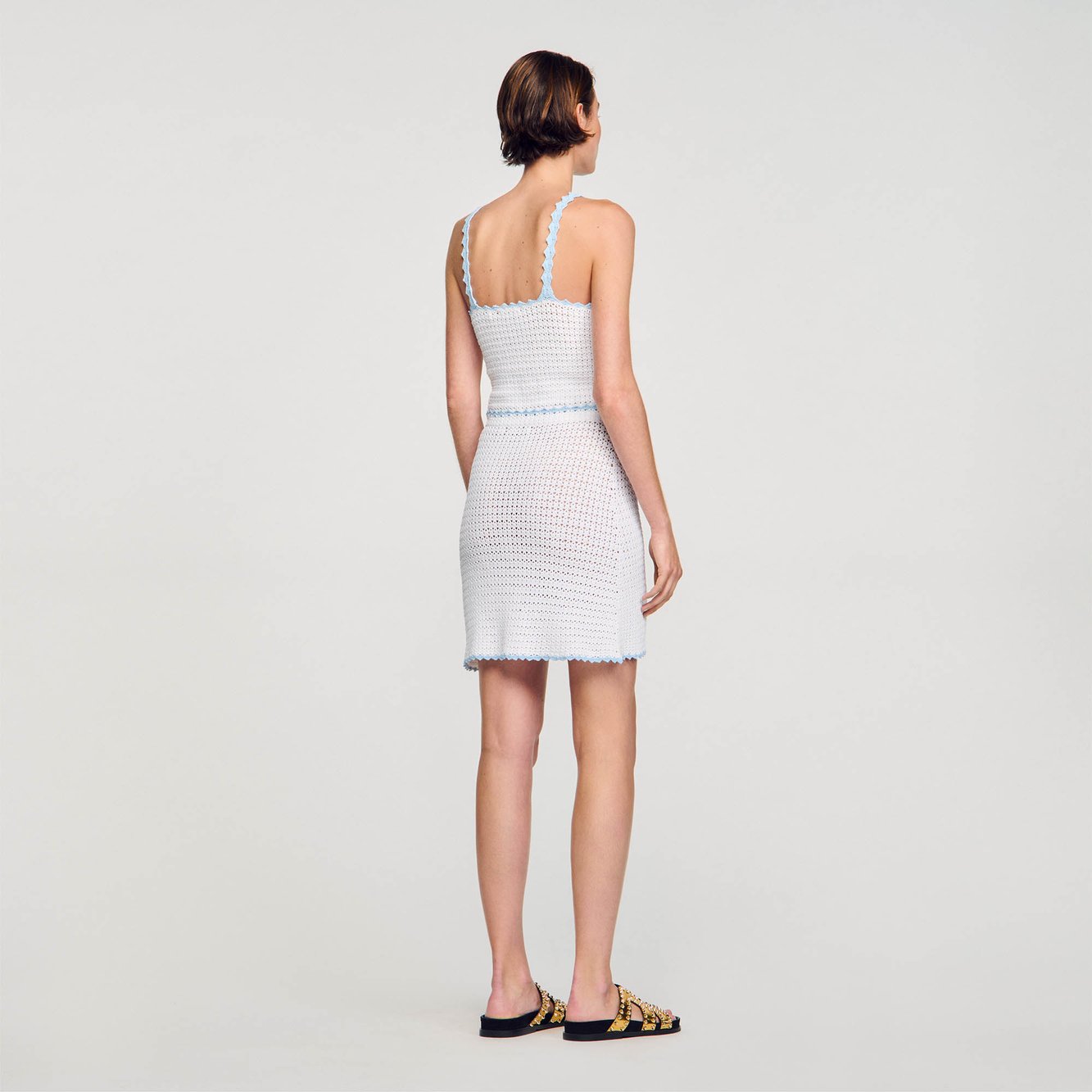 Jupe courte en crochet Sandro seconde main