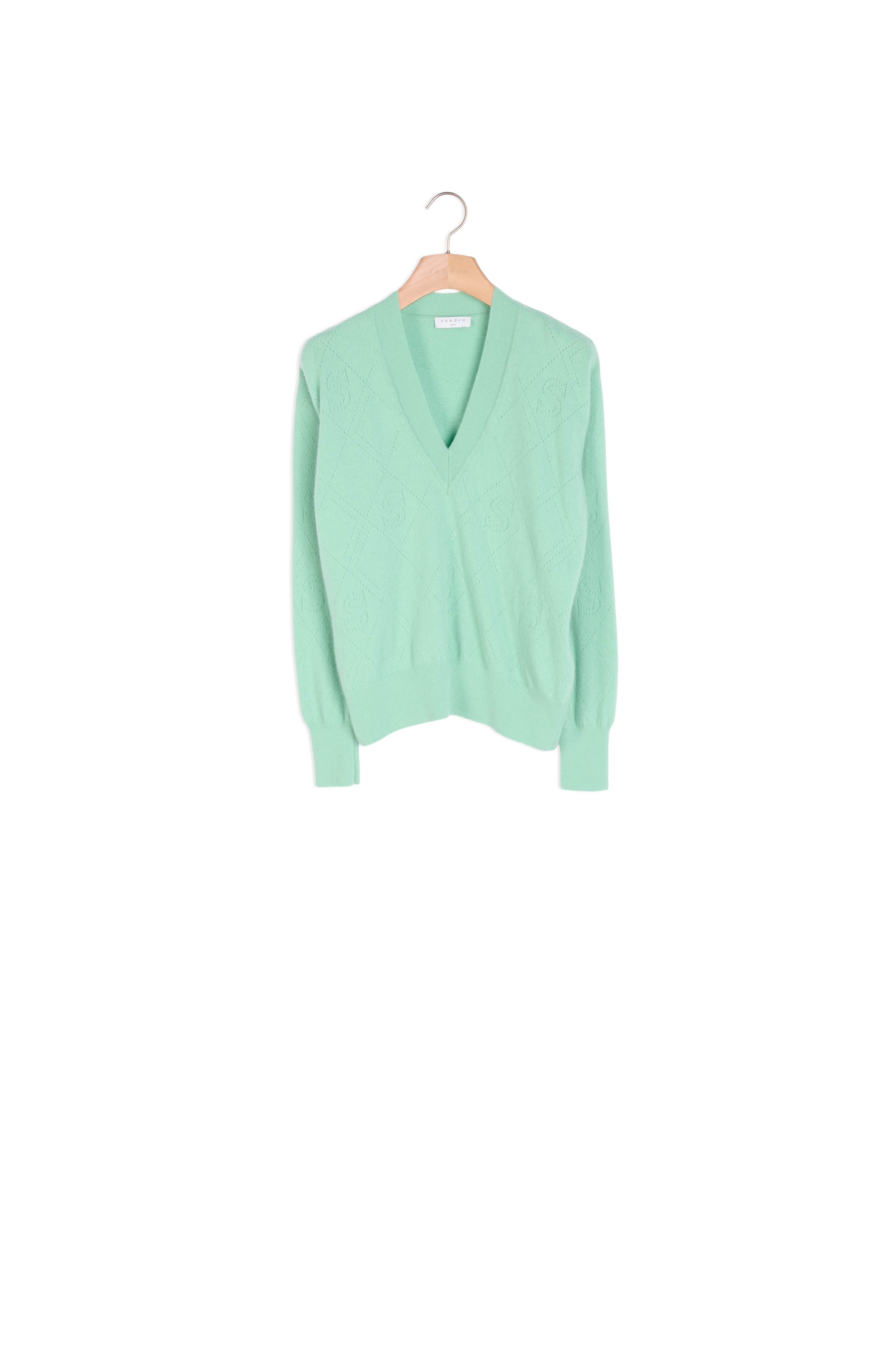 Pull en laine et cachemire Sandro seconde main